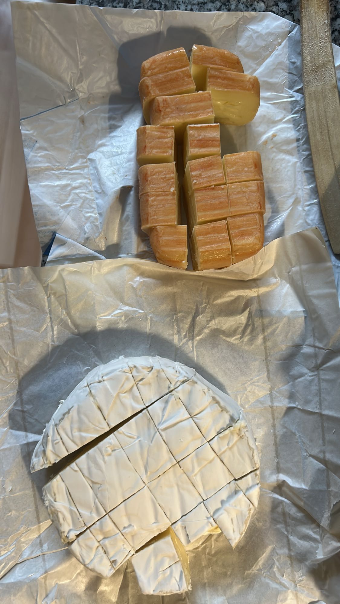 Tabla de quesos variados