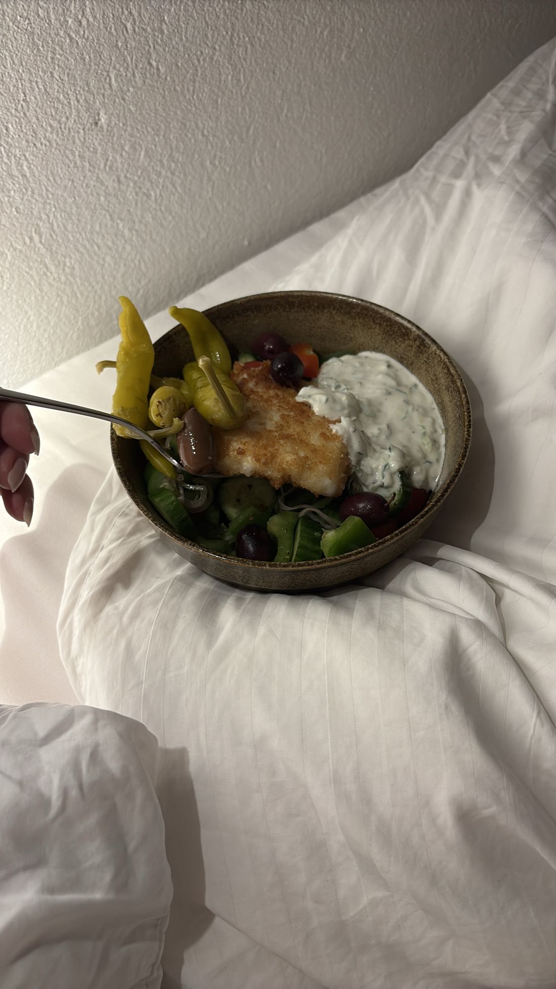 Grekisk sallad med fisk