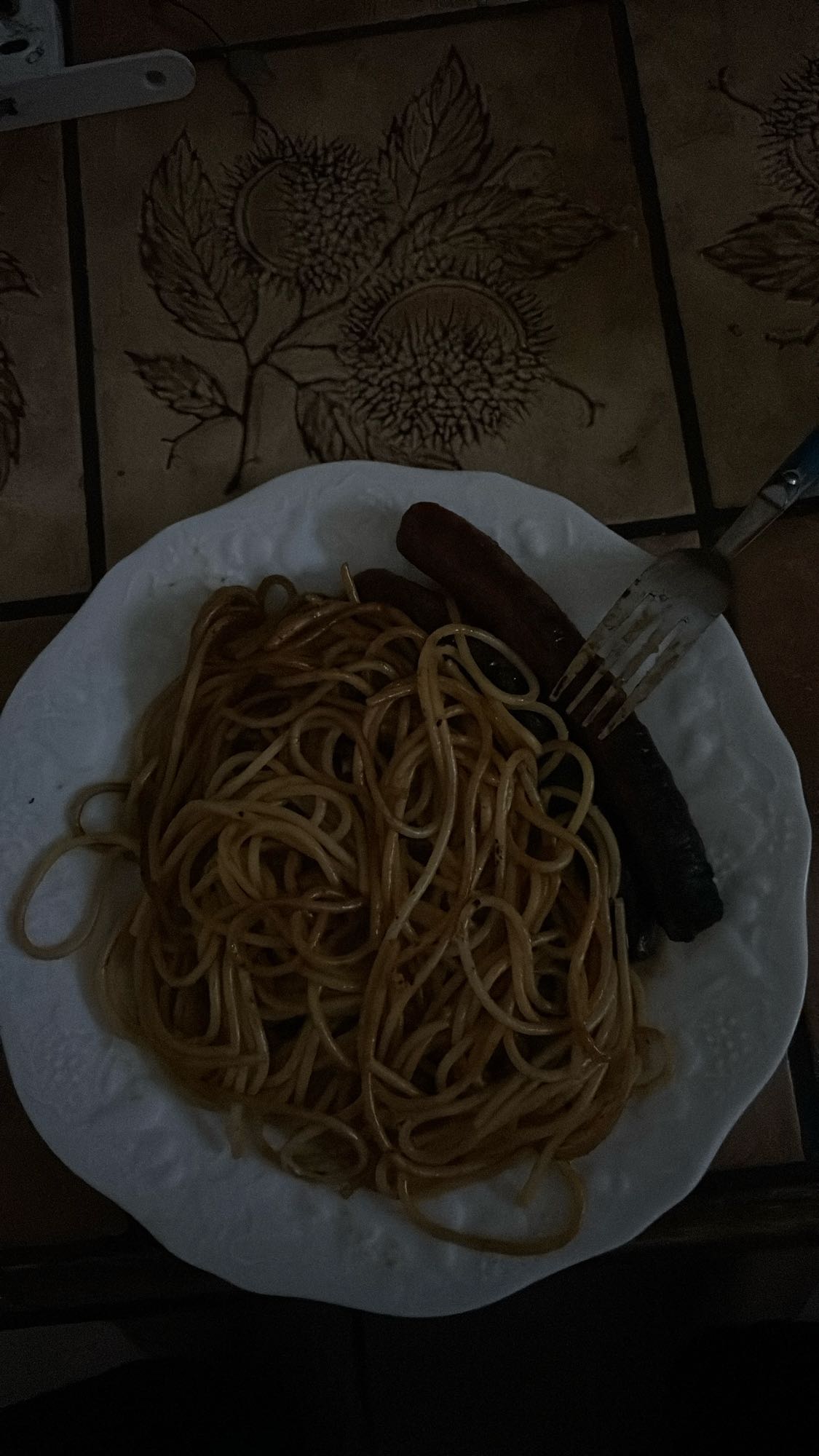 Spaghetti et saucisse