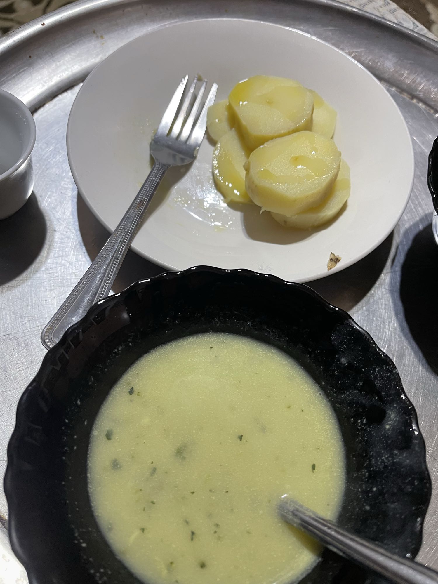 Potato & creamy soup plate