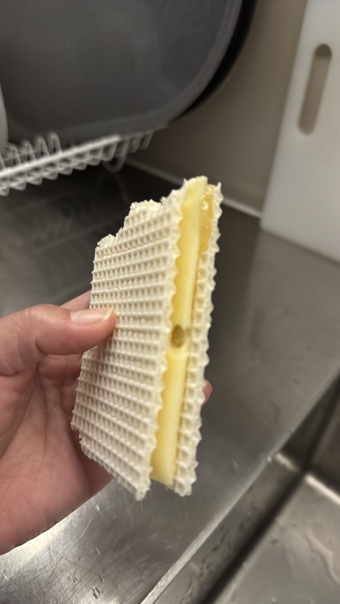 Våffla med smörkräm