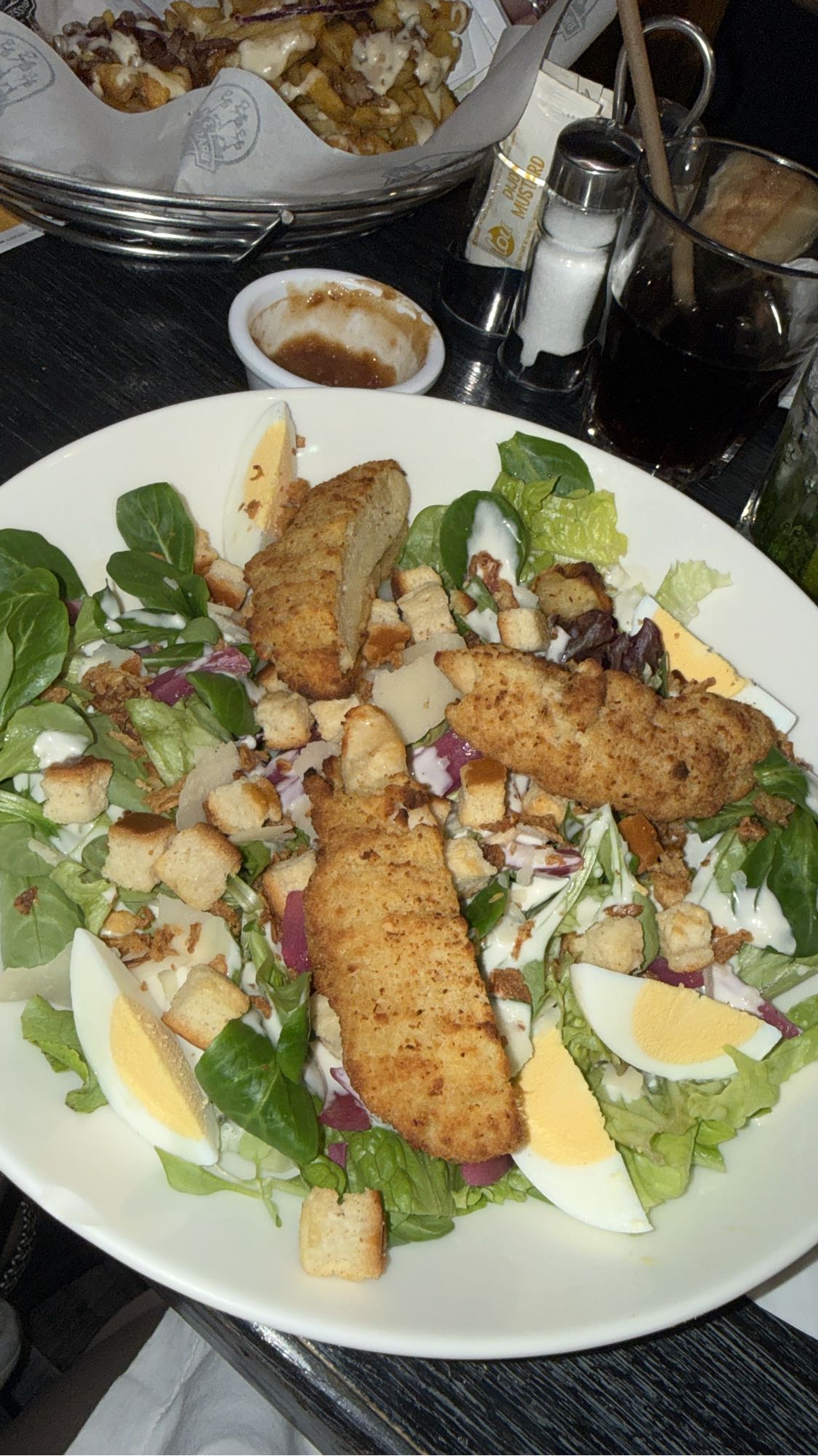 Salade poulet croustillant