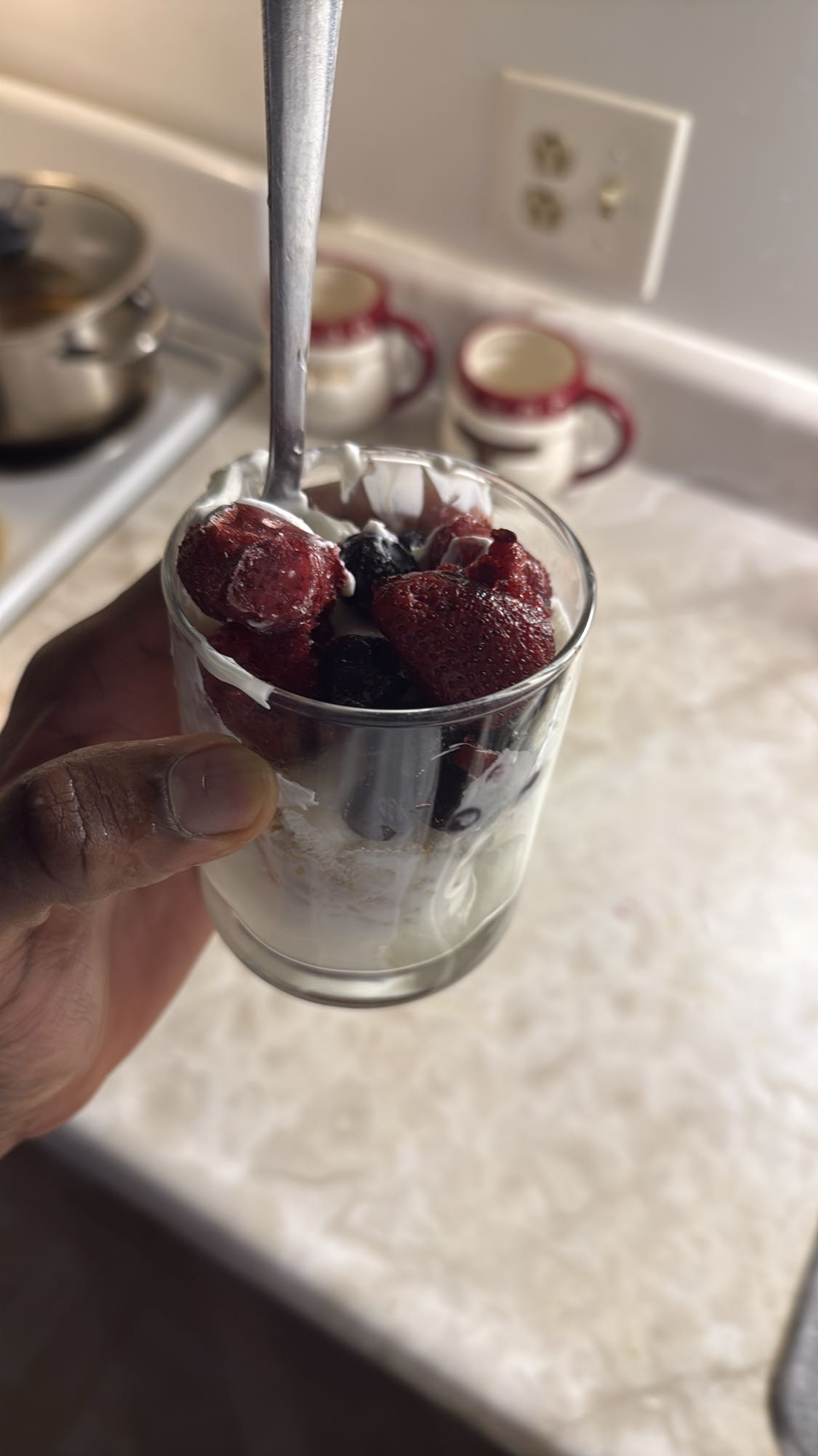 yaourt aux fruits rouges