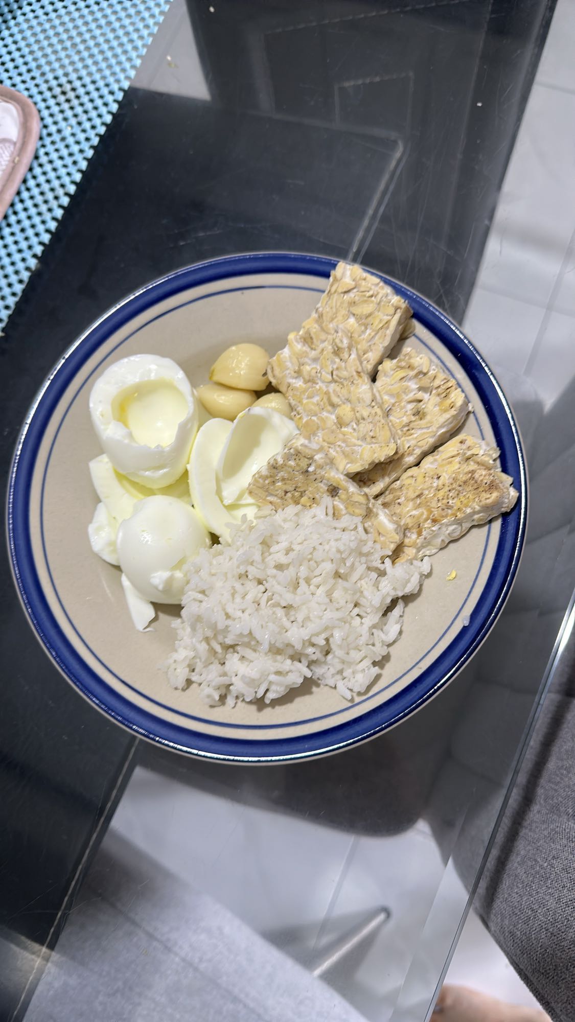 Eggs Tempeh Rice Bowl