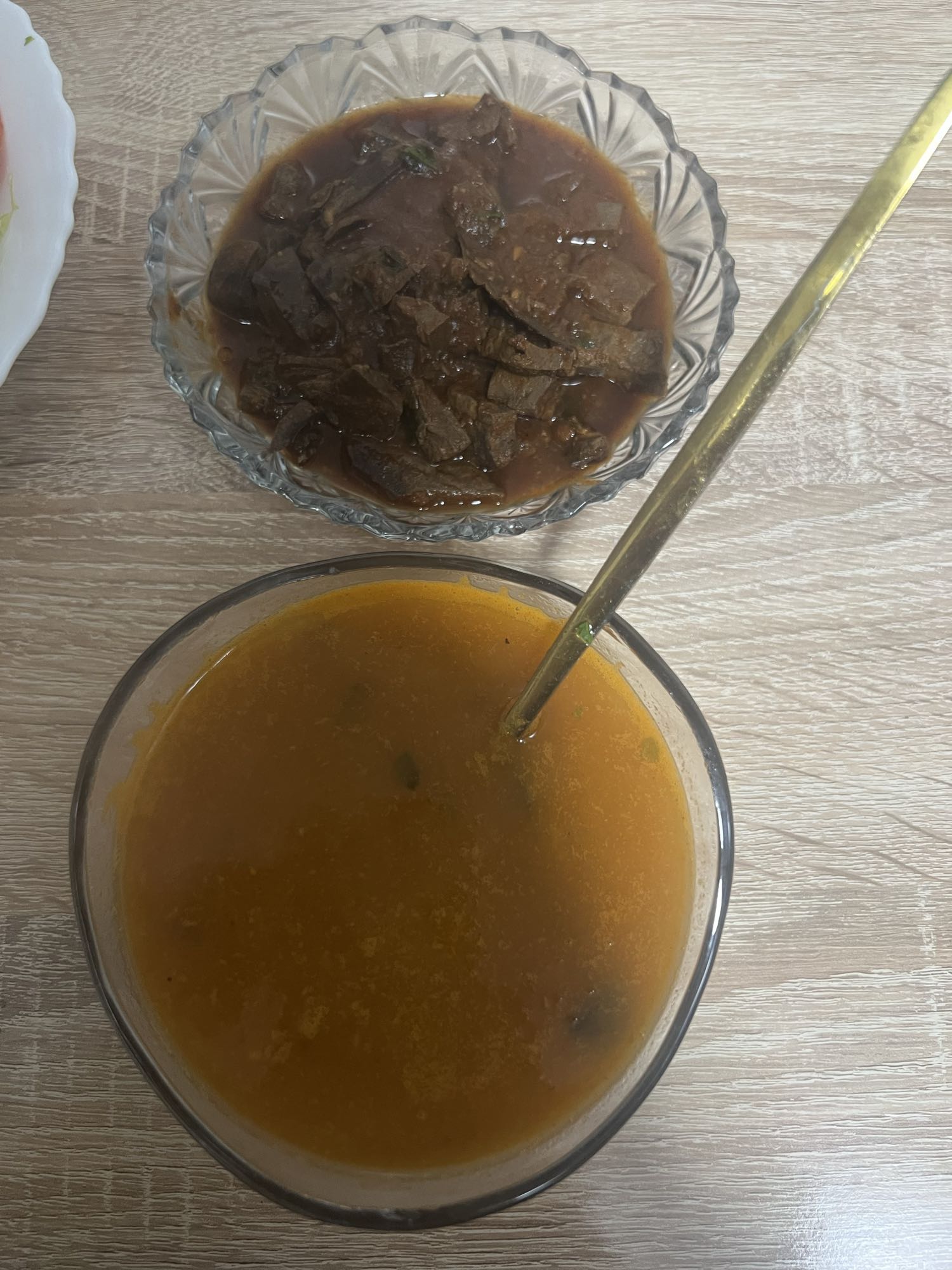 Soupe et ragoût de boeuf