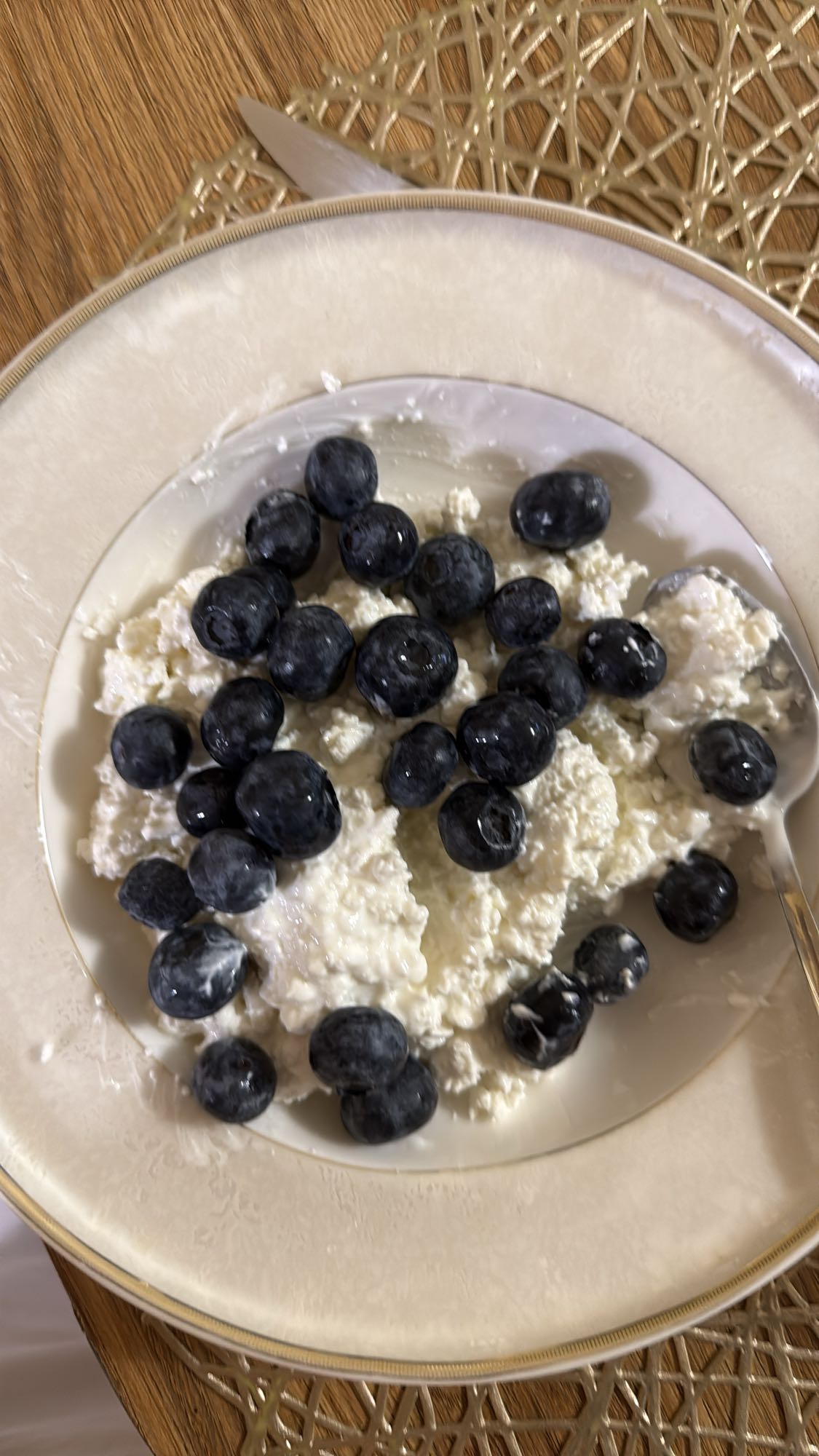 творог с черникой