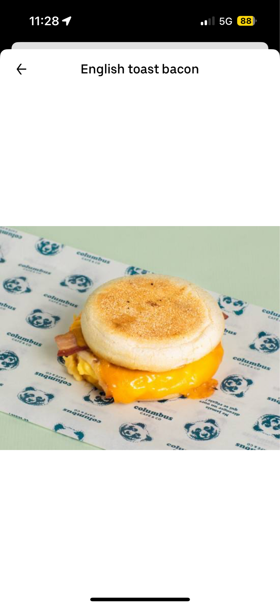 Muffin anglais bacon