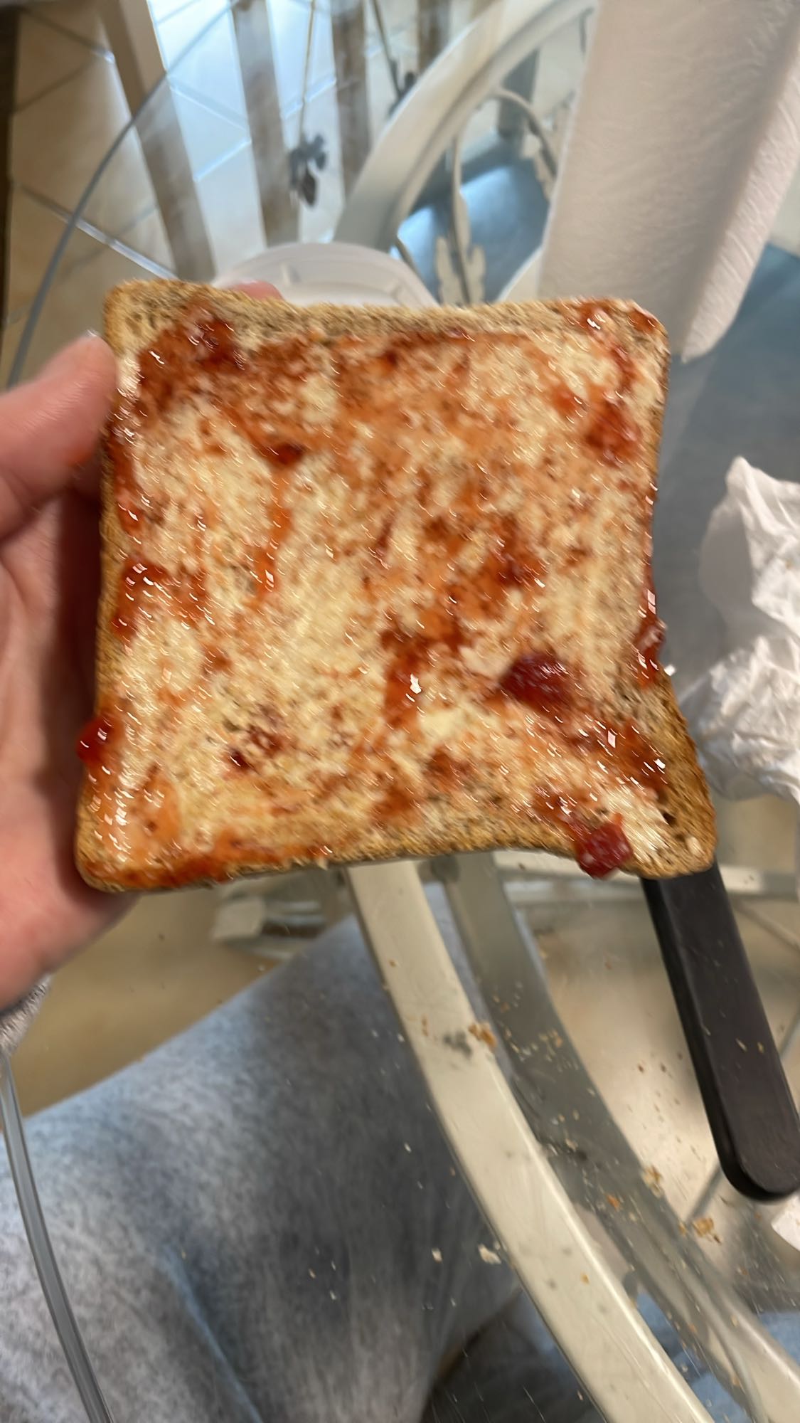 Tartine confiture beurre