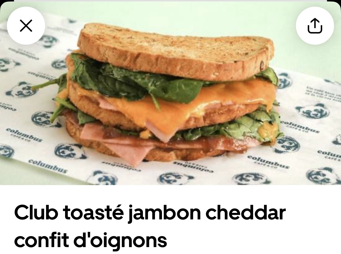Club jambon cheddar