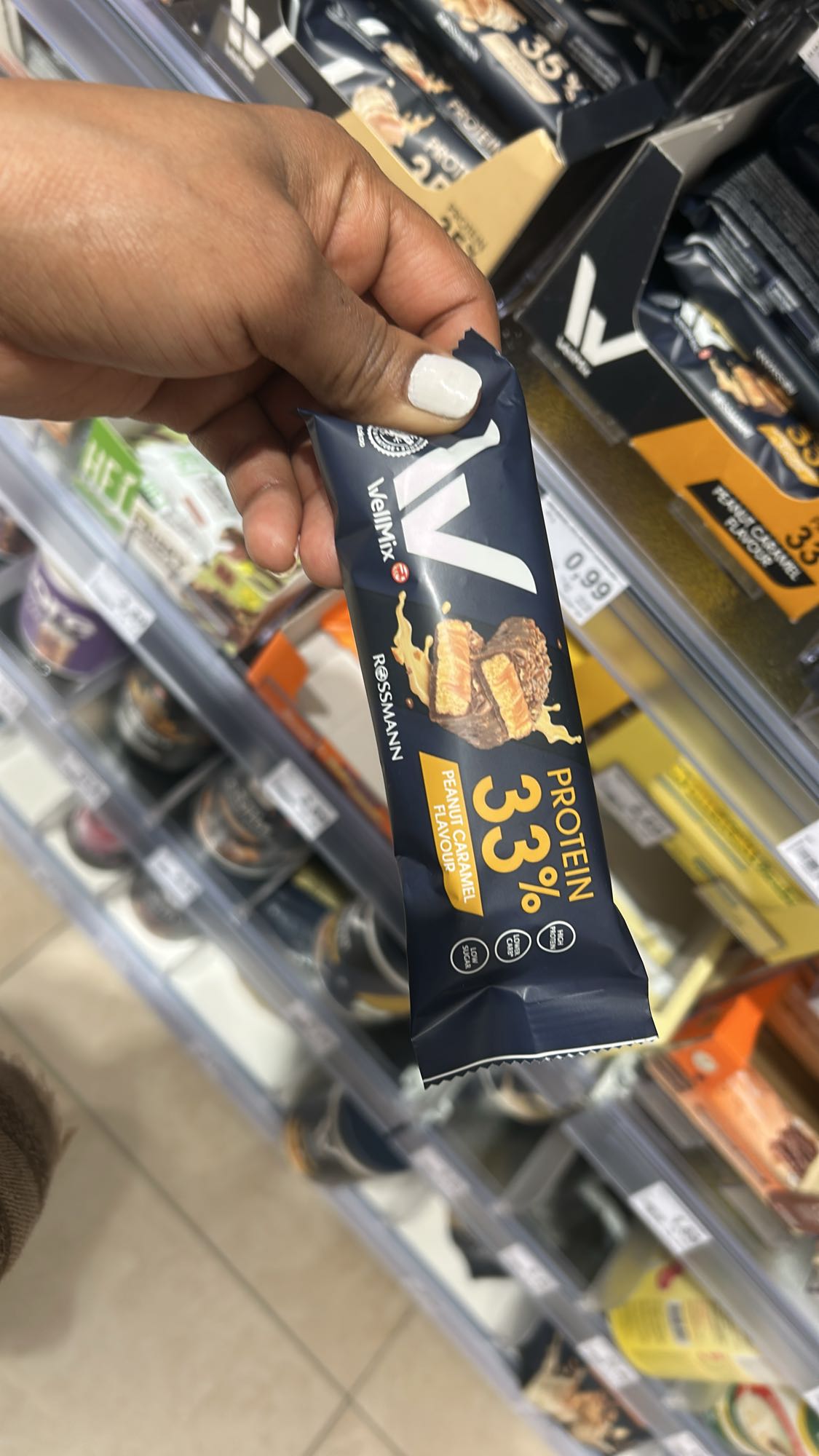 Proteinriegel Erdnuss Karamell