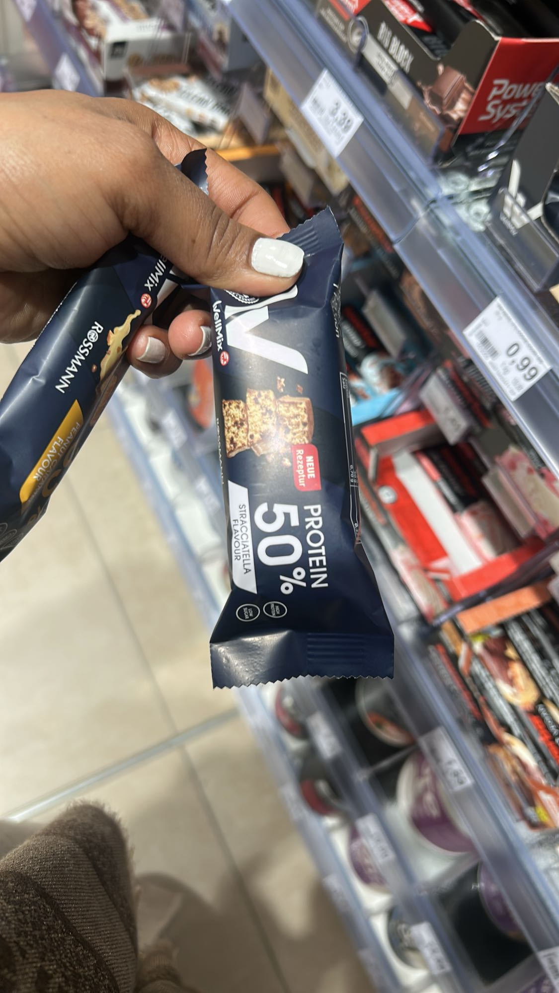 Proteinriegel Stracciatella