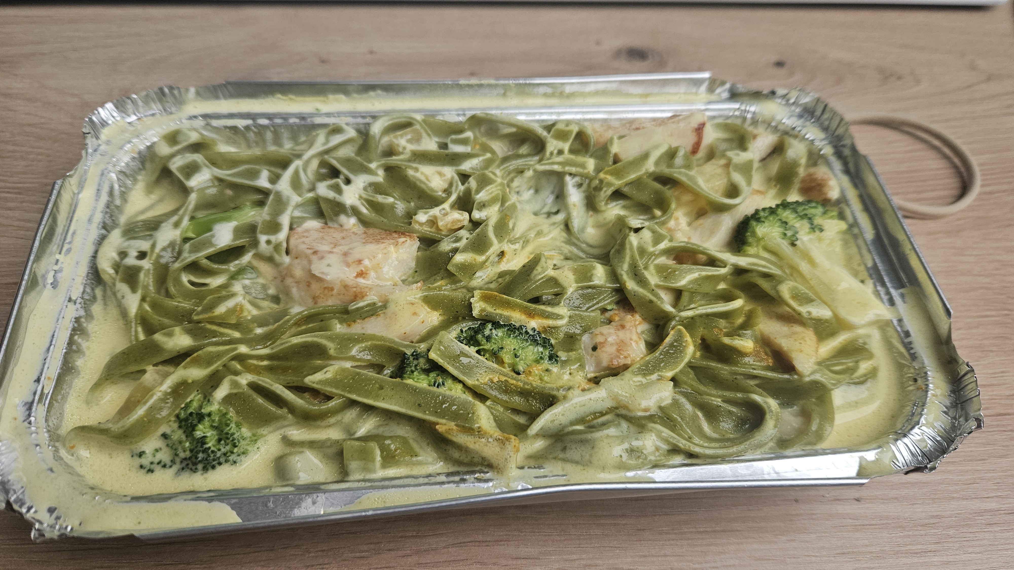 Spinaziepasta met kip