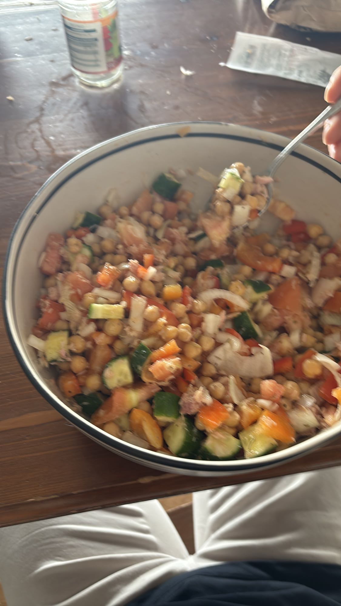 ensalada de garbanzos