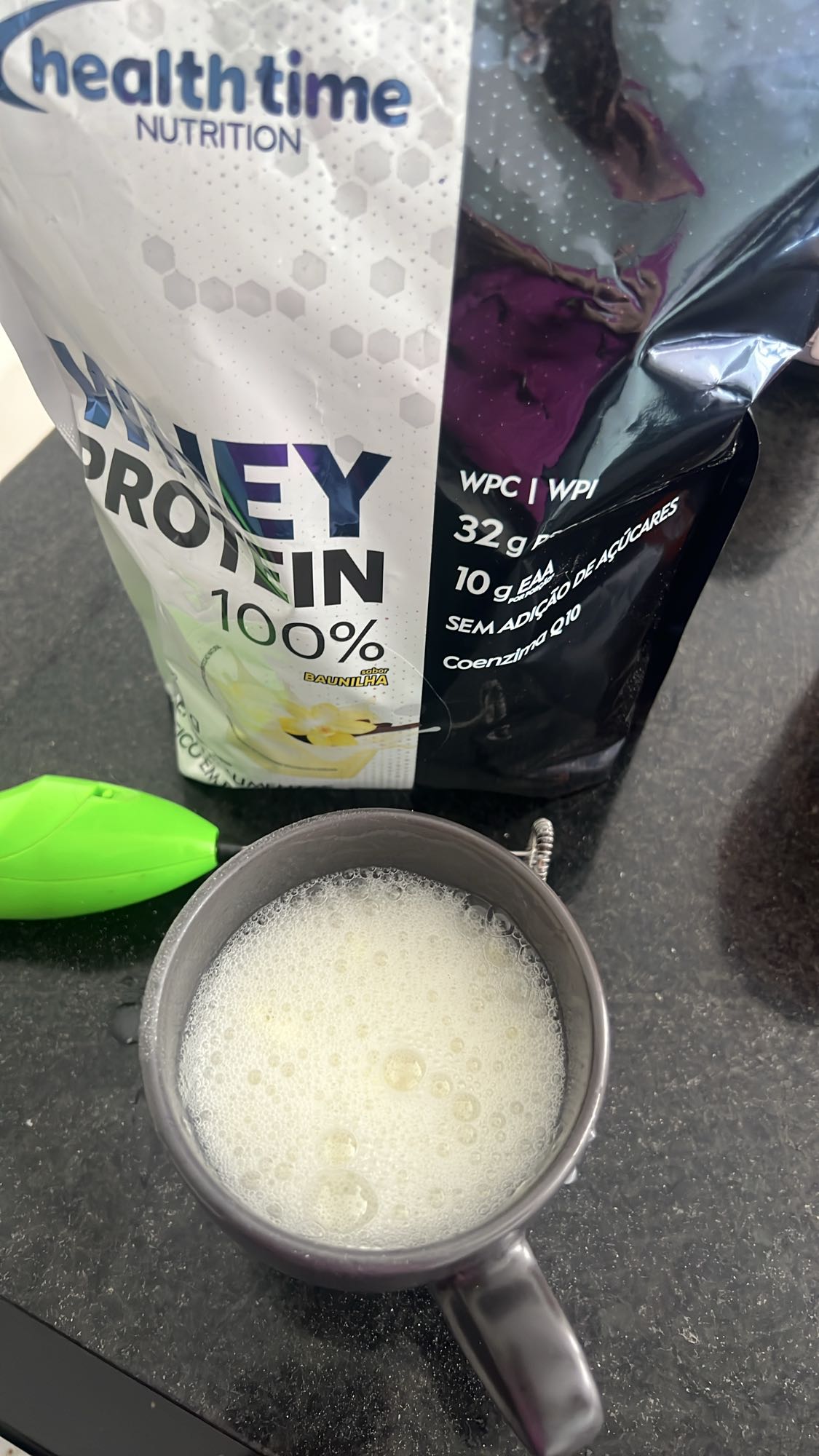 Shake de whey baunilha