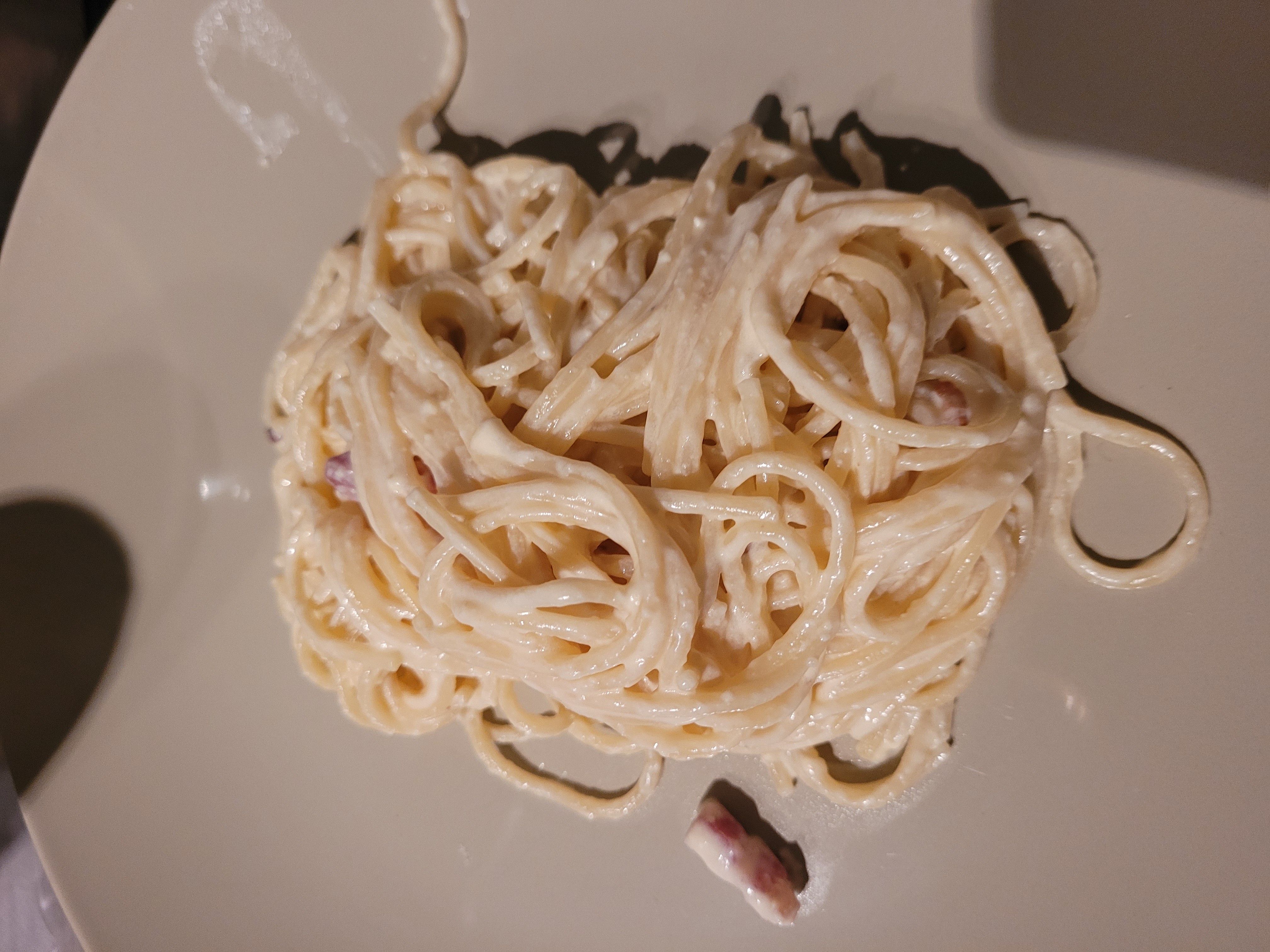 Spaghetti à la crème