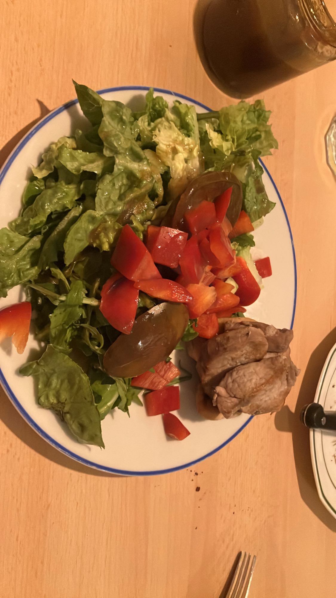 Salada com frango