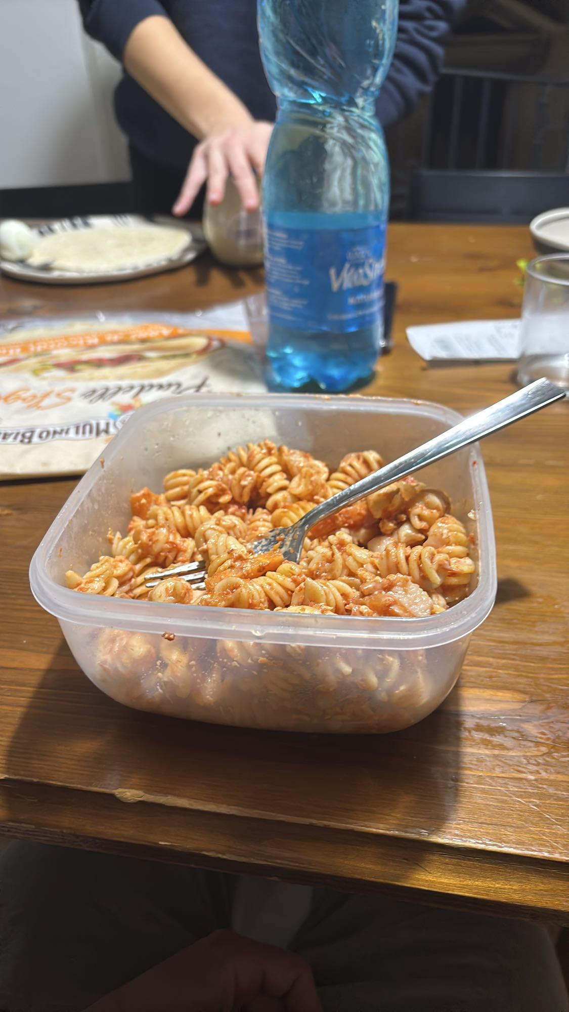 pasta con salsa de tomate