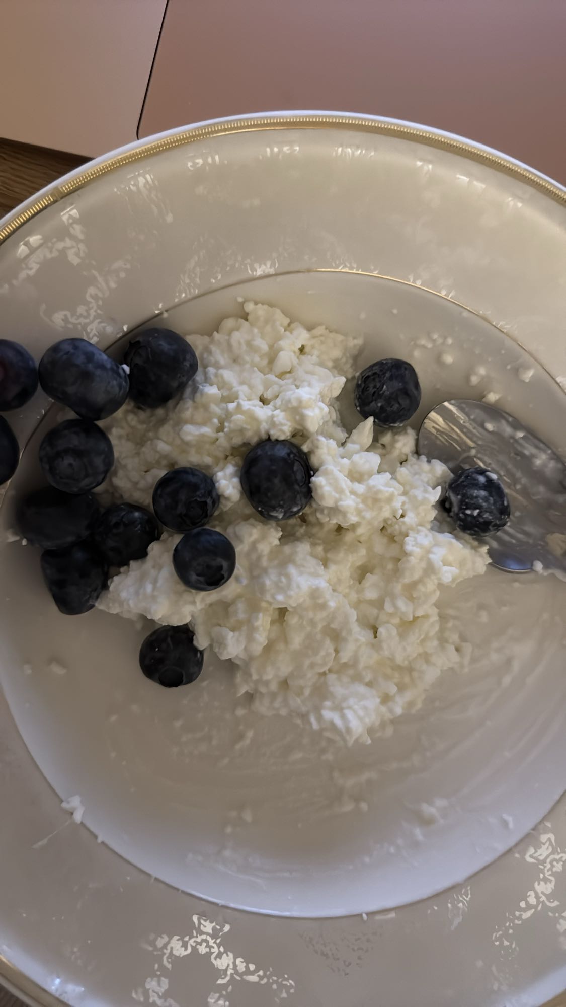 творог с черникой