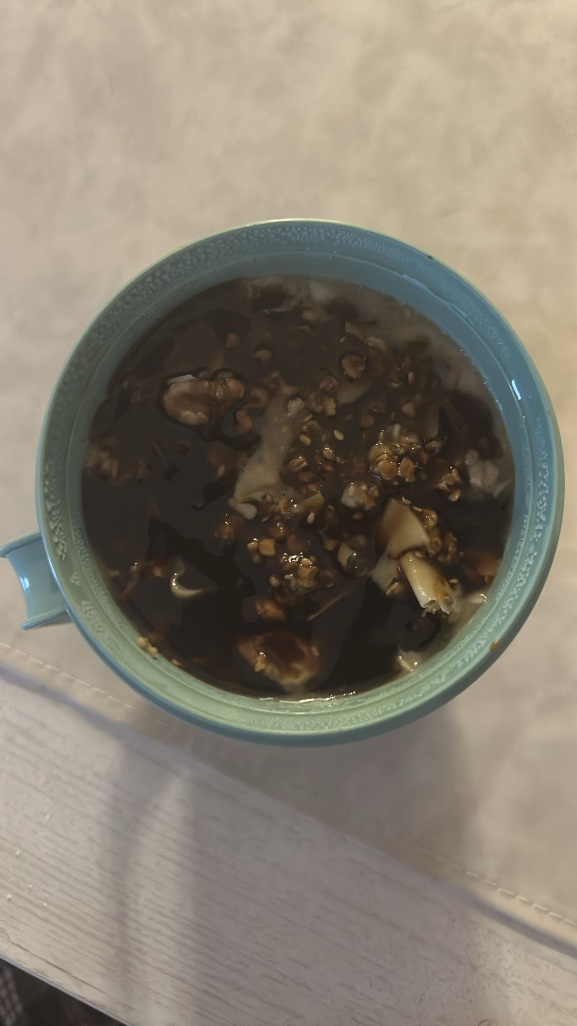 postre de gelatina con nuez