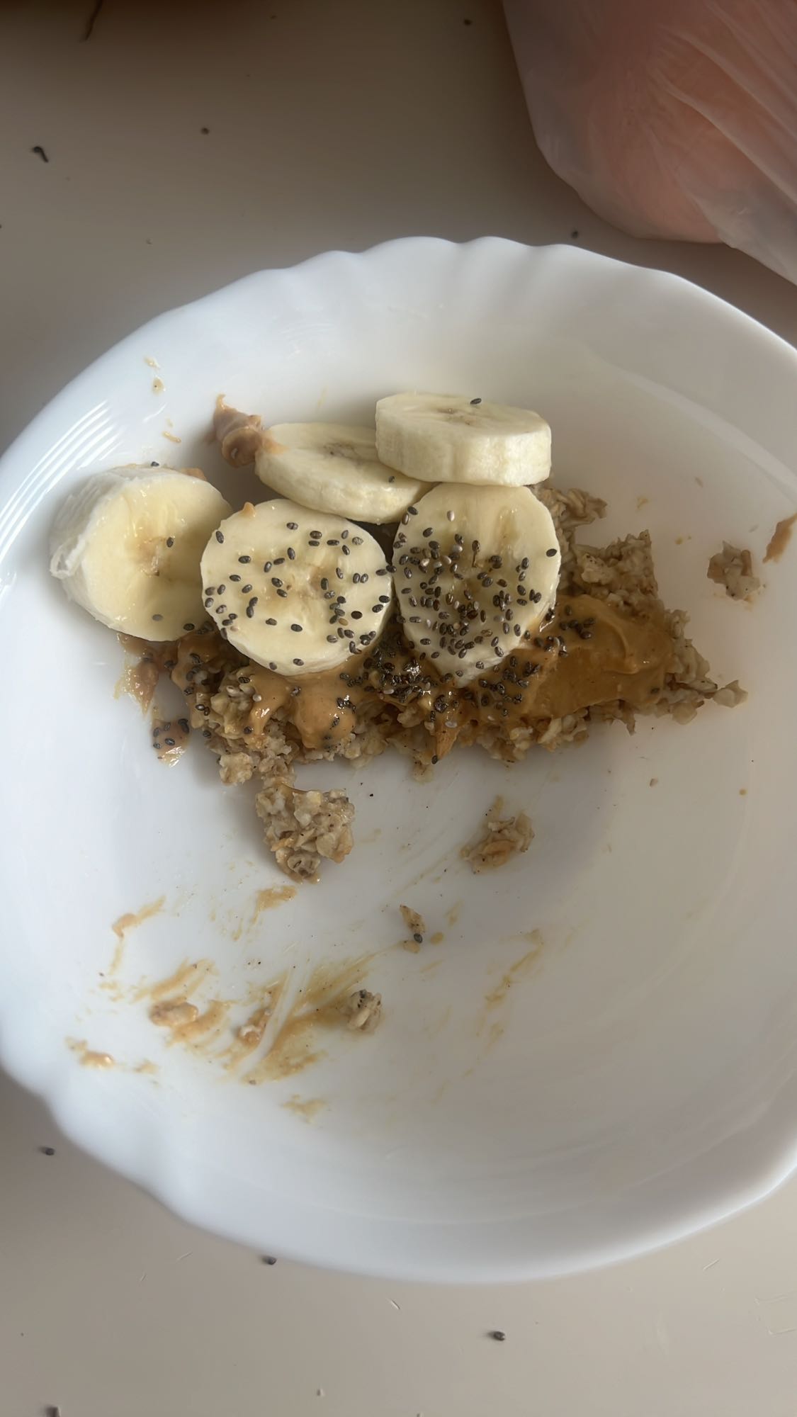 Gruau banane et graines