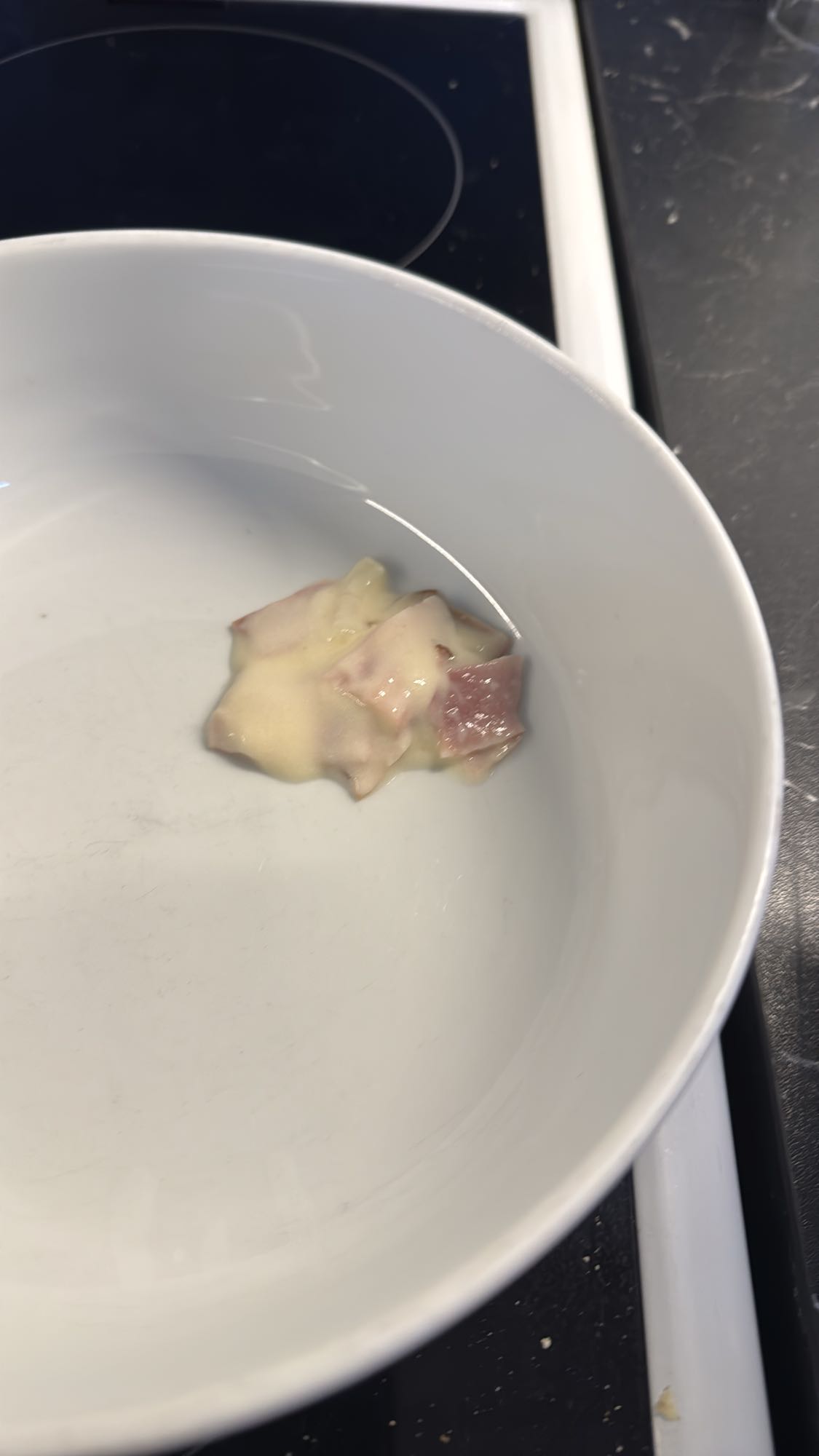 Skinka med smält ost