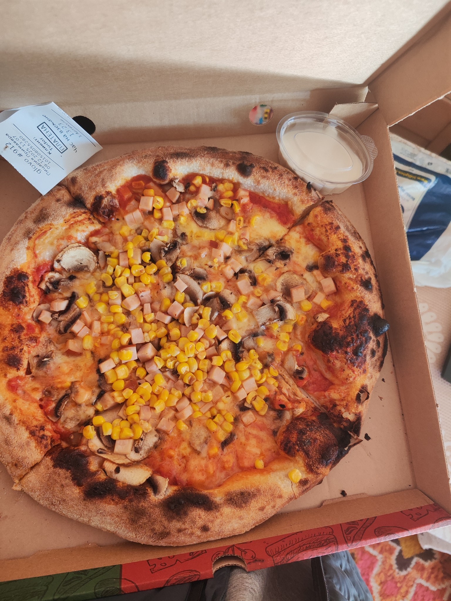 Corn & Ham Pizza