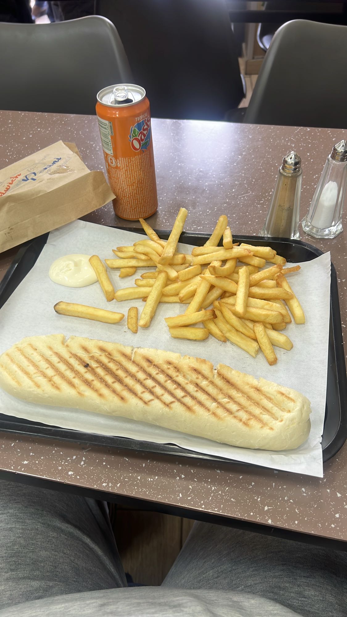 Panini frites soda