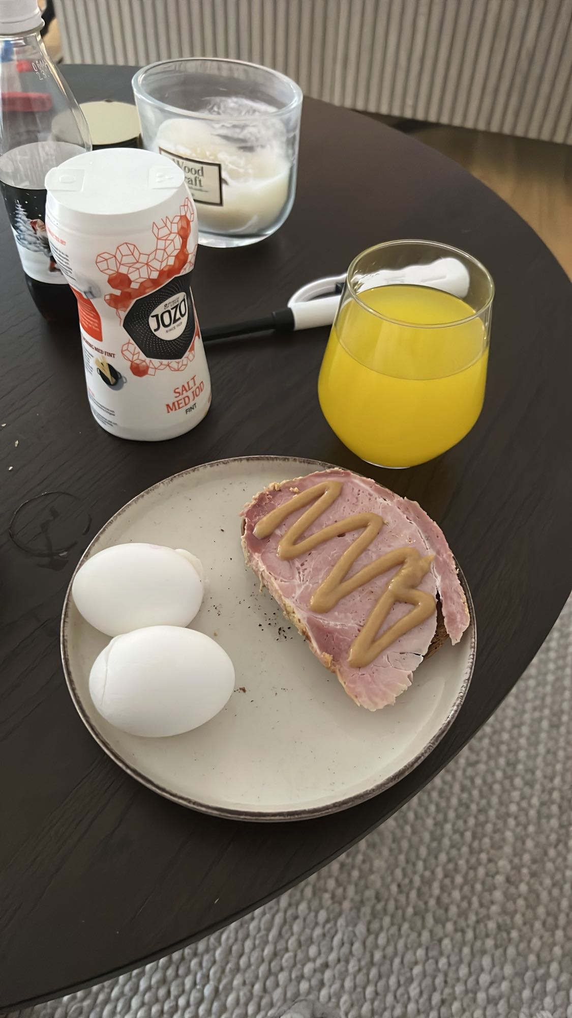 Ägg och skinkmacka