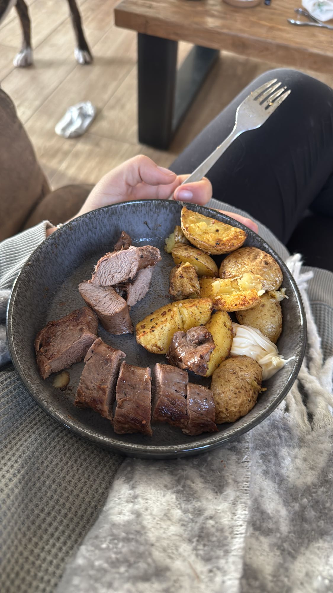 Steak mit Kartoffeln