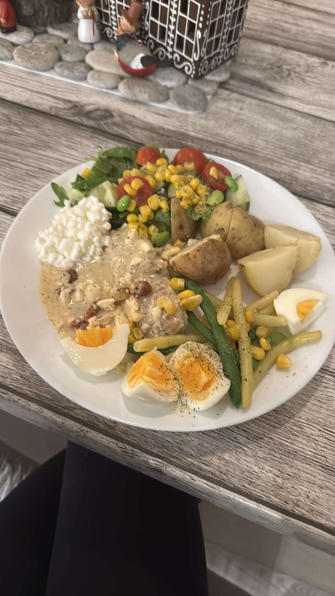 Blandad hälsotallrik