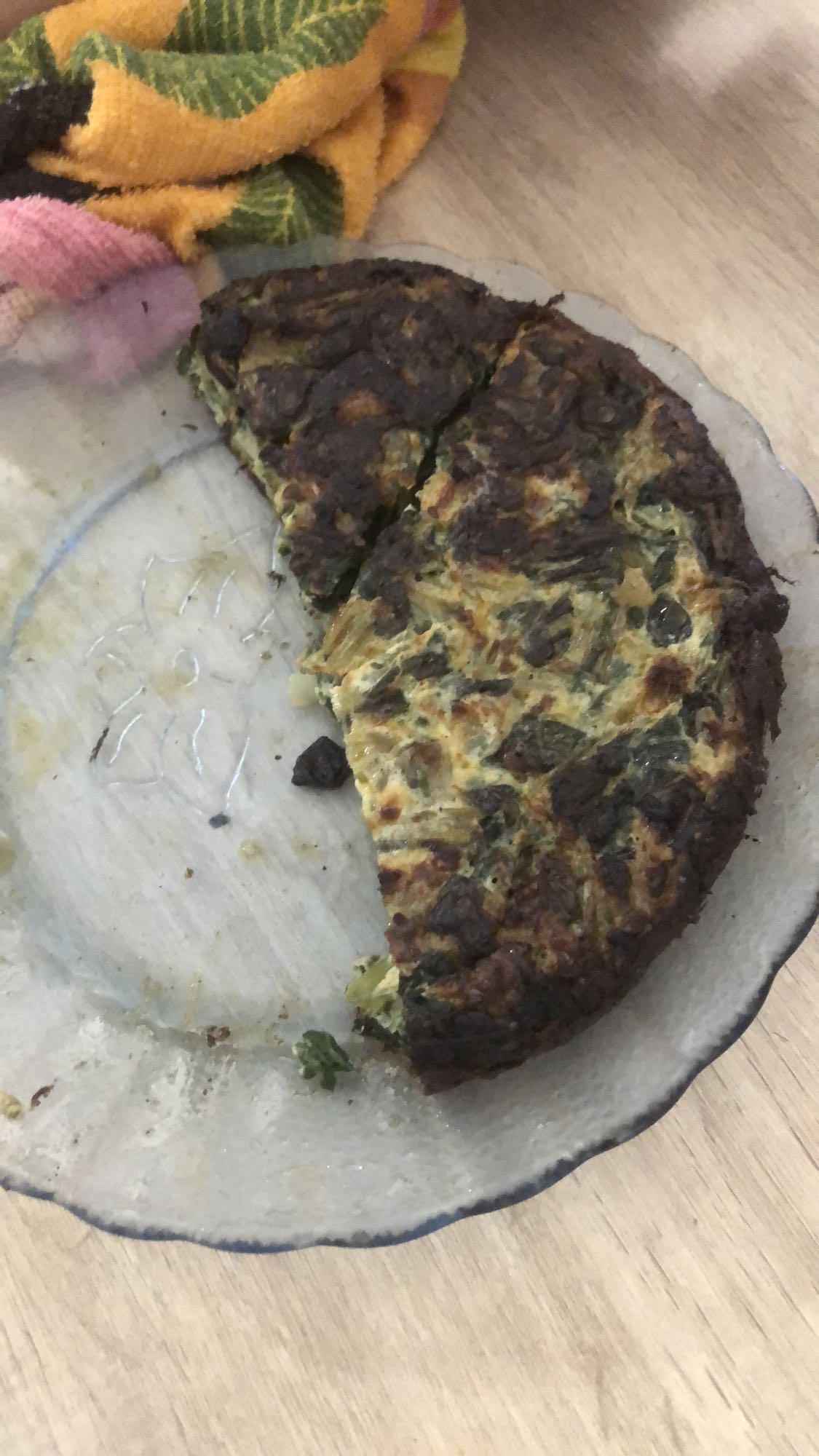 Tortilla de espinaca