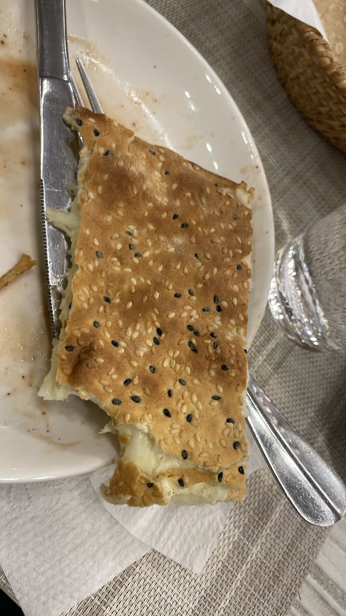Cheese stuffed flatbread