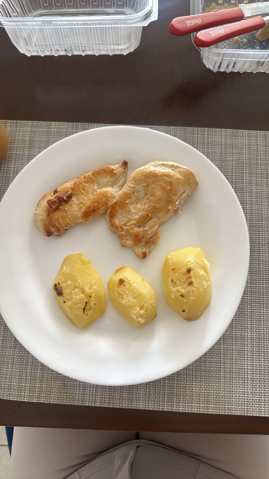 pollo a la plancha con papas