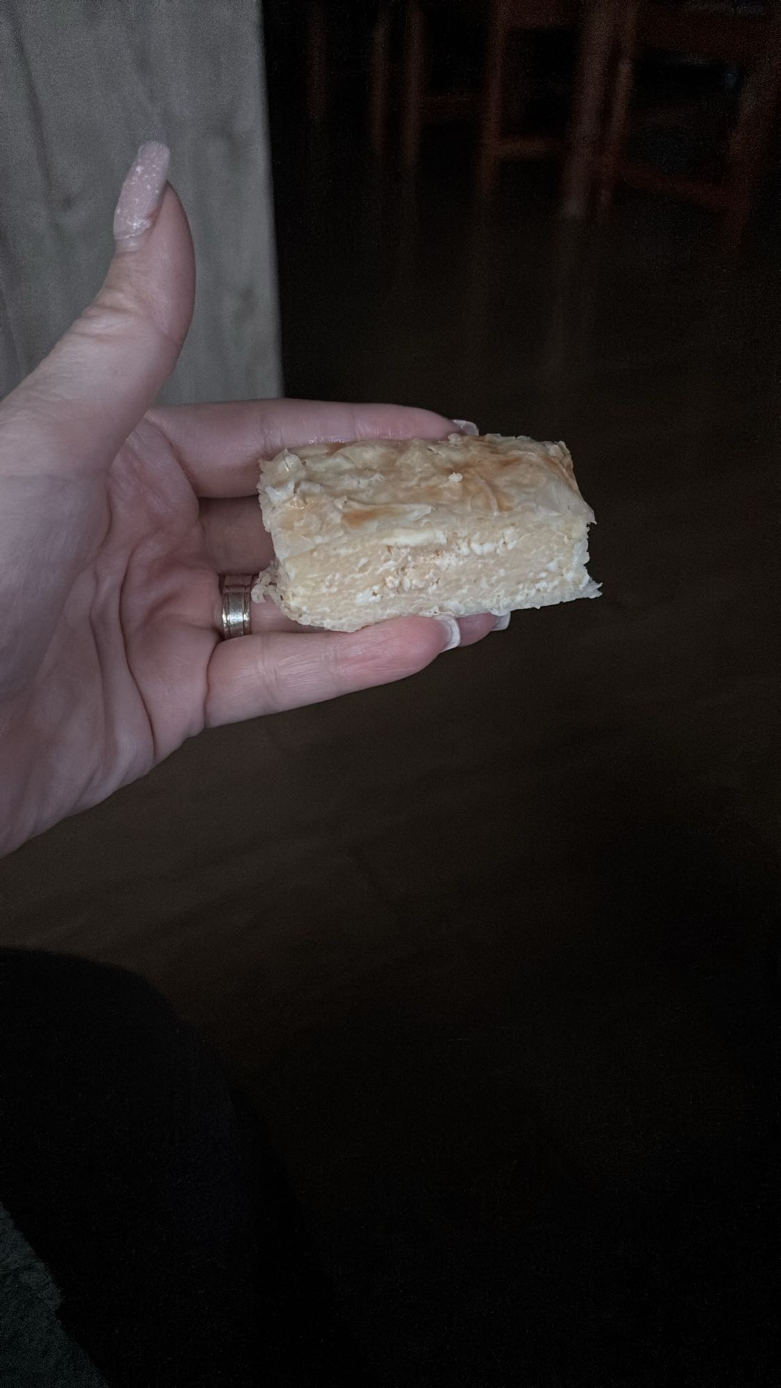 Túrós rétes szelet