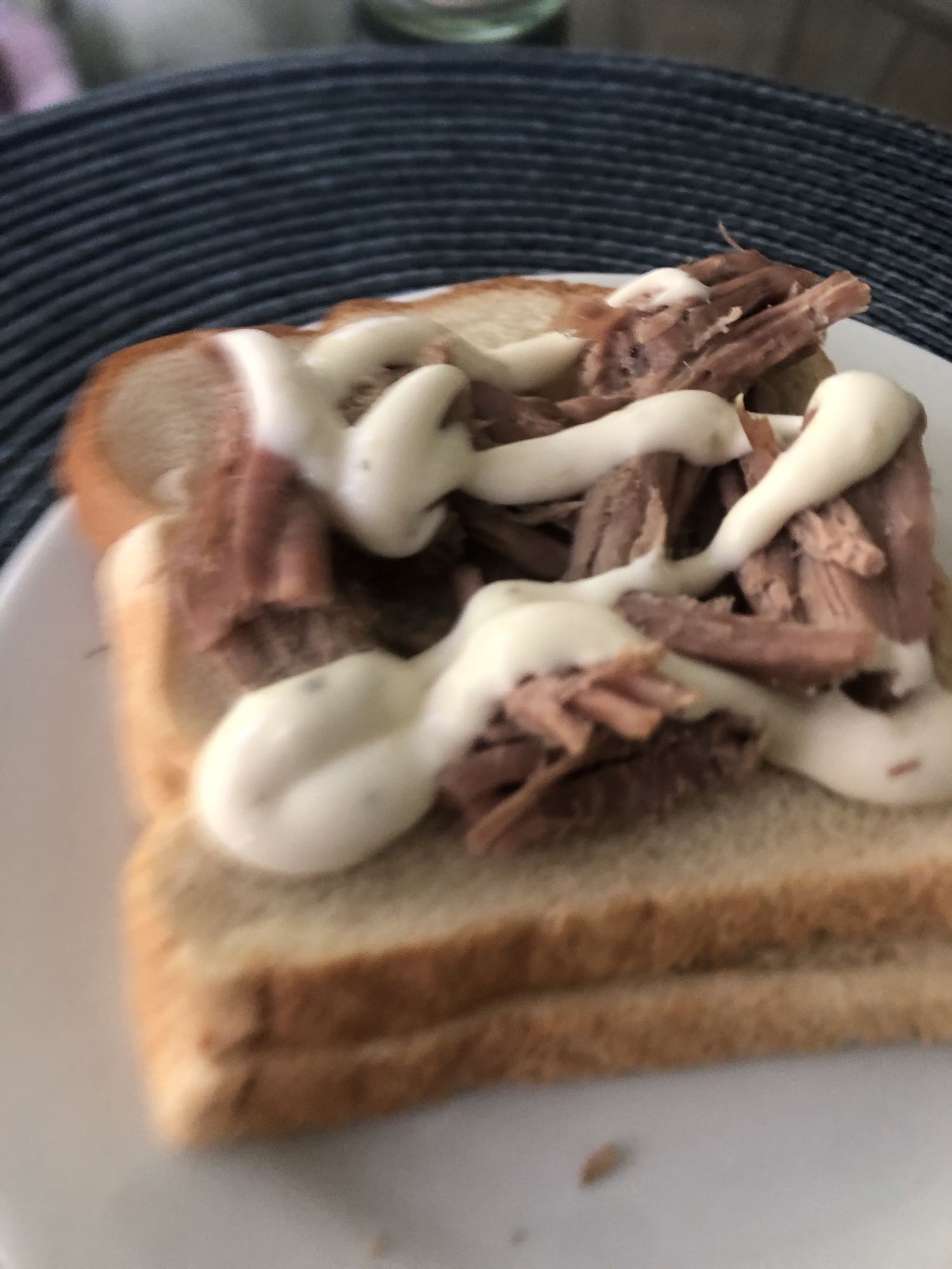 Sándwich de carne y mayonesa