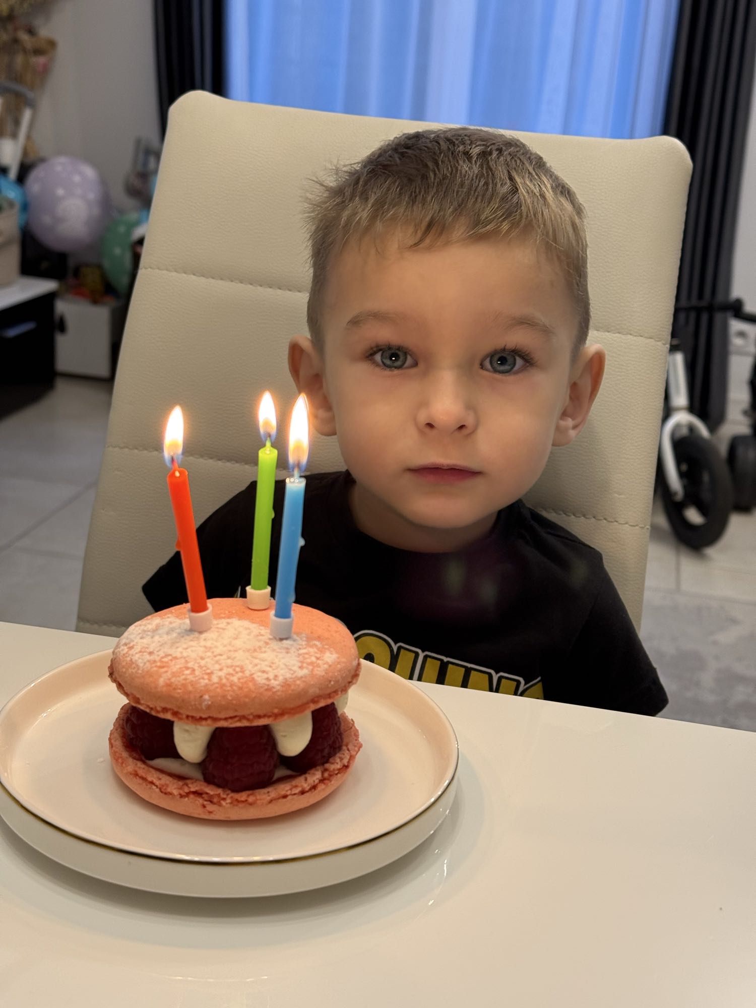 Macaron d'anniversaire