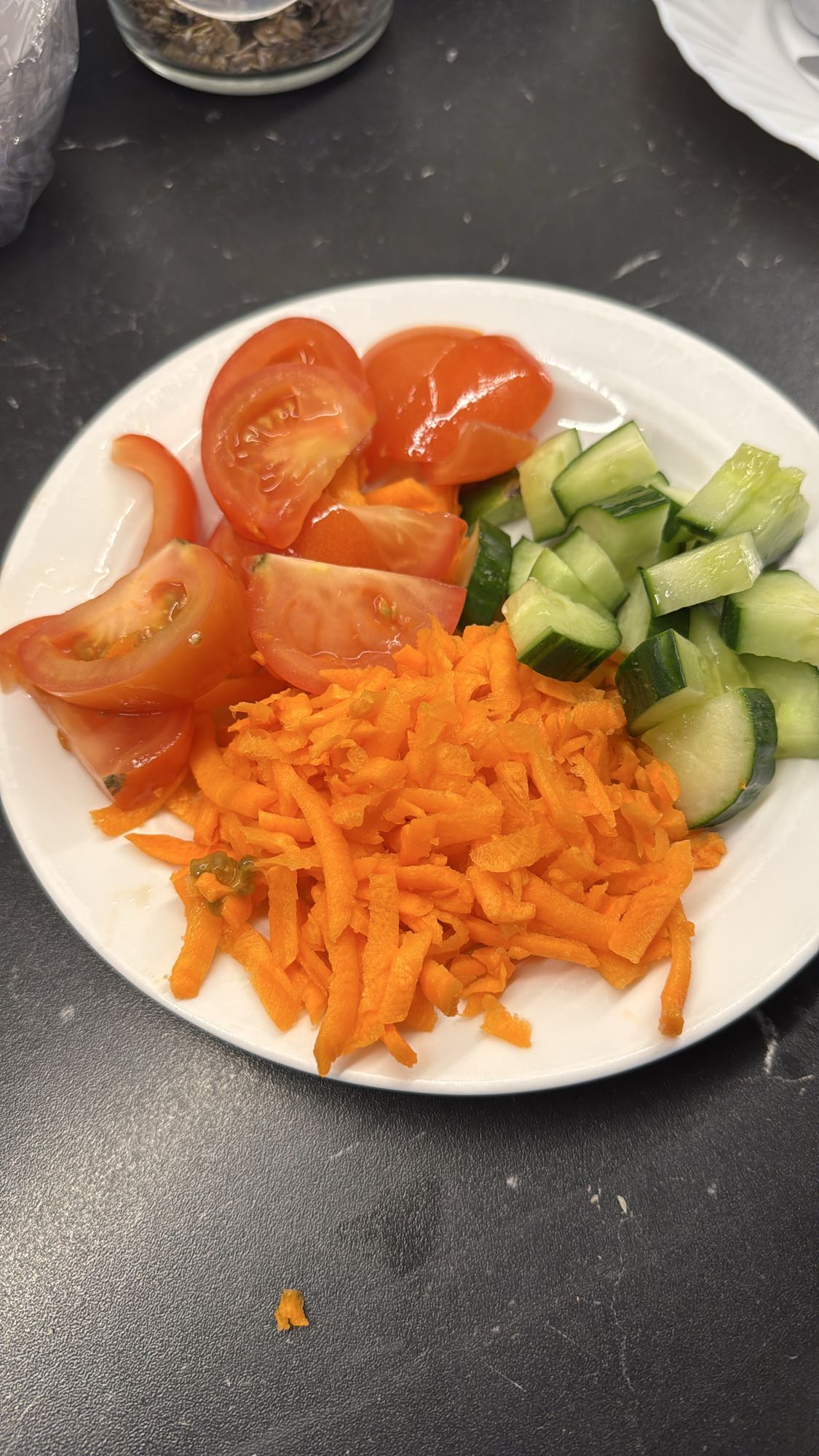 Grönsakstallrik enkel