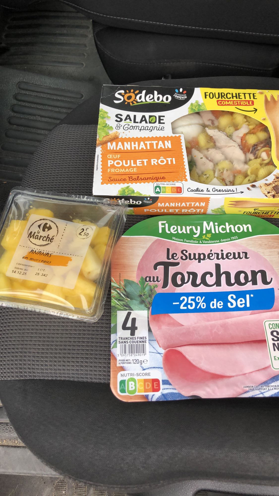 Salade Manhattan et jambon