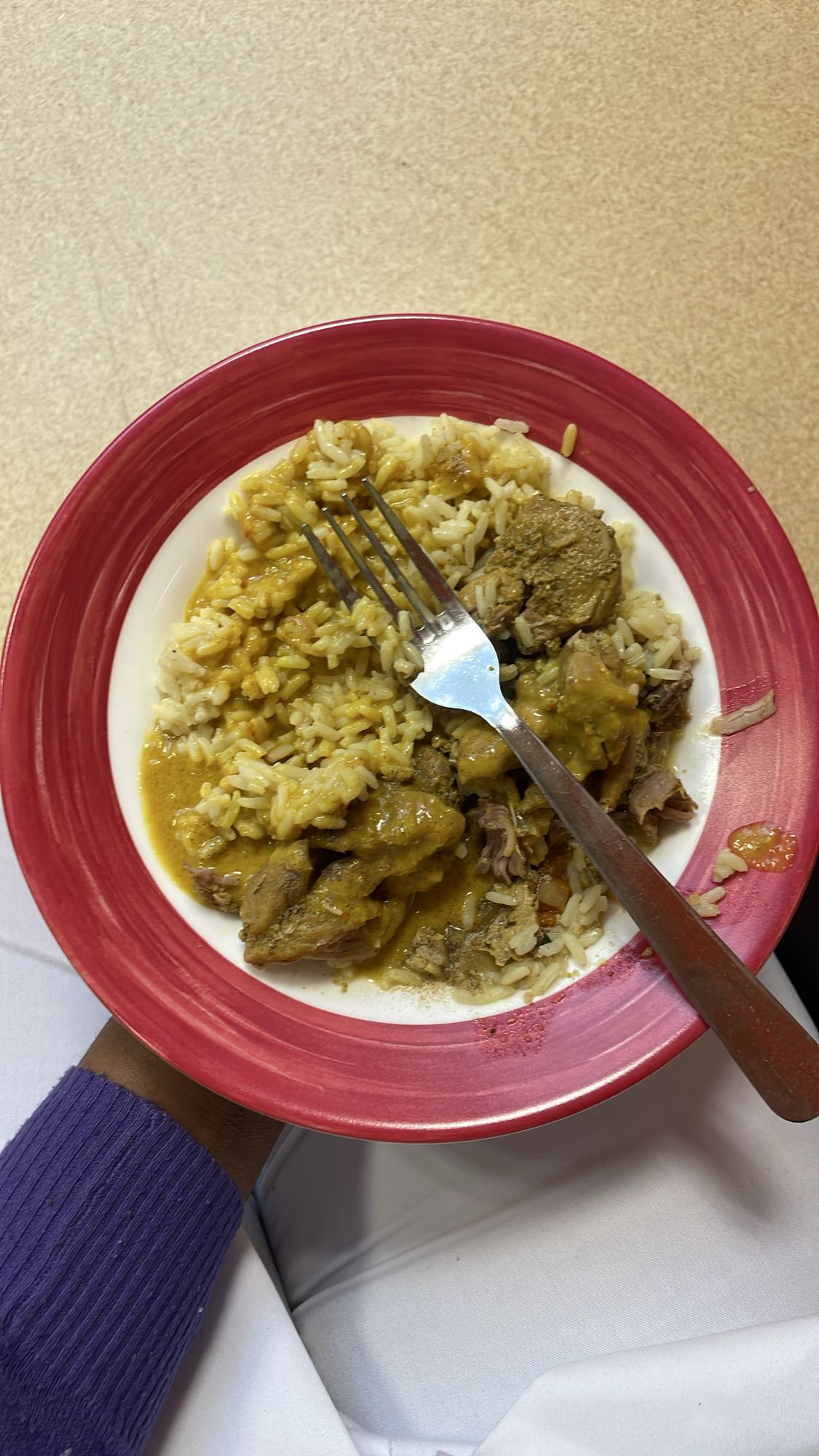 Riz et ragoût de boeuf