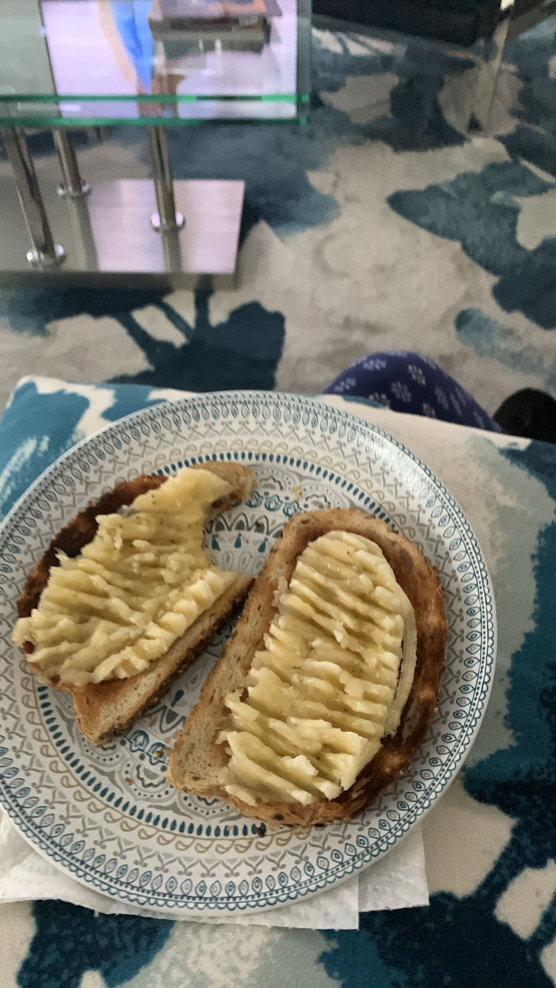 Tartines banane pain complet
