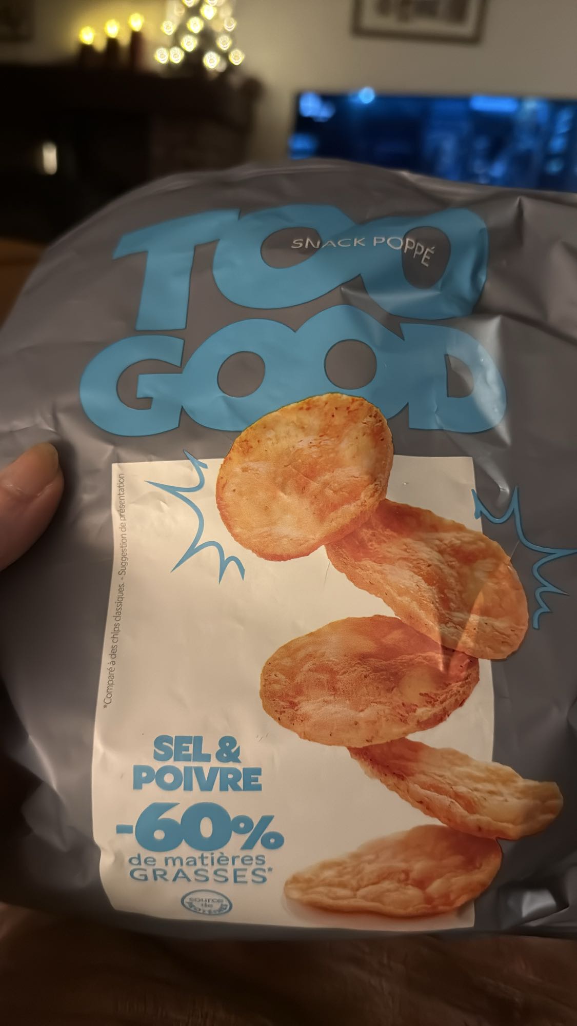 Gezouten popchips
