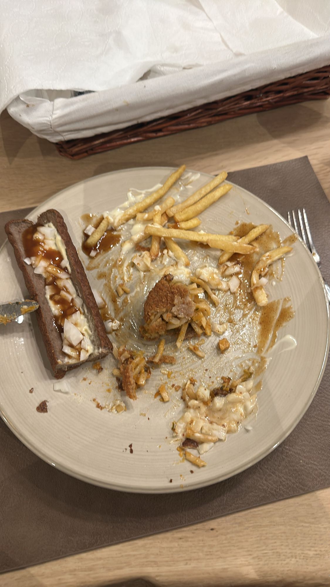 Frikandel met friet