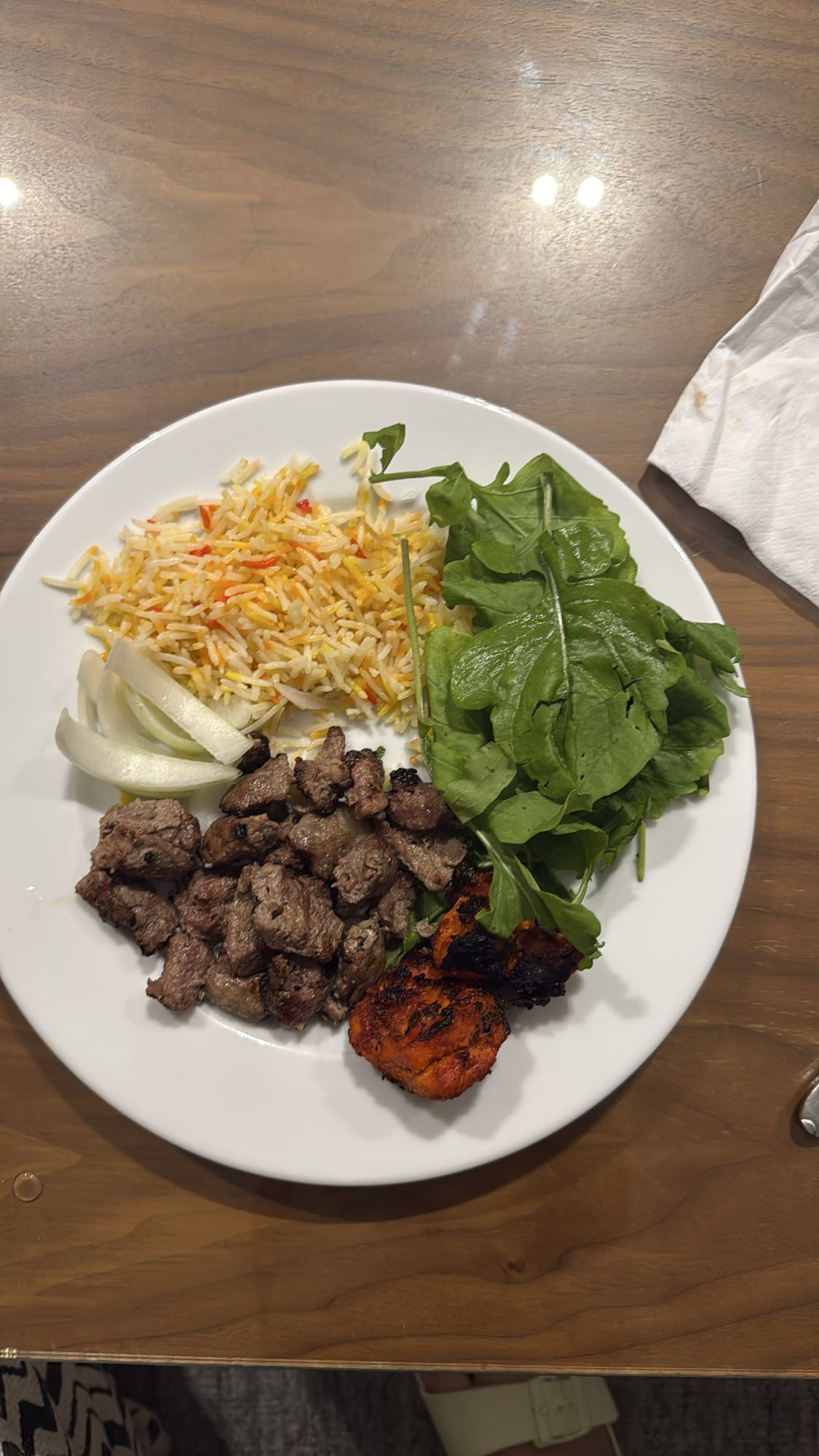 Grilled Meat with Rice