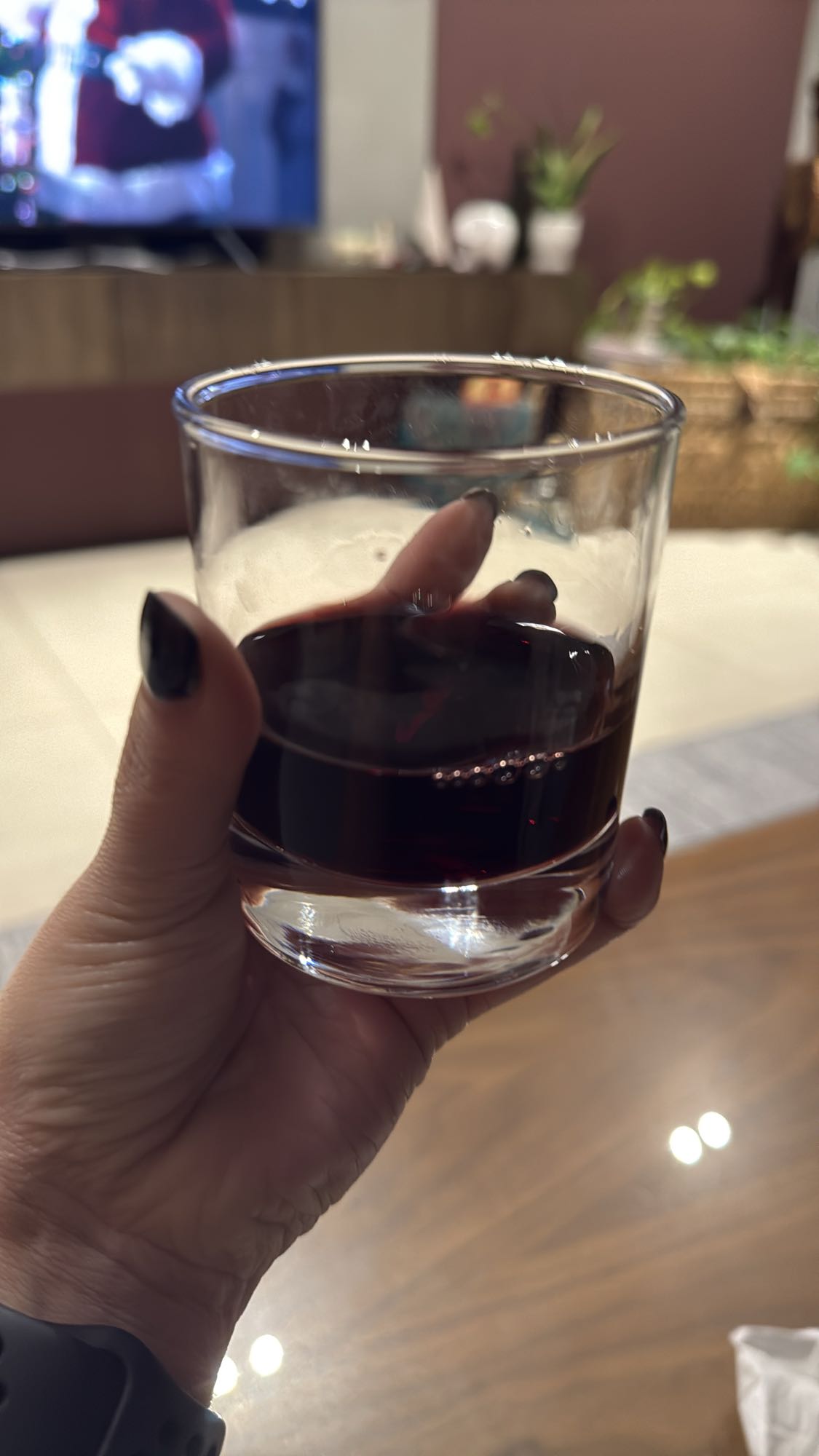 Glass of red wine