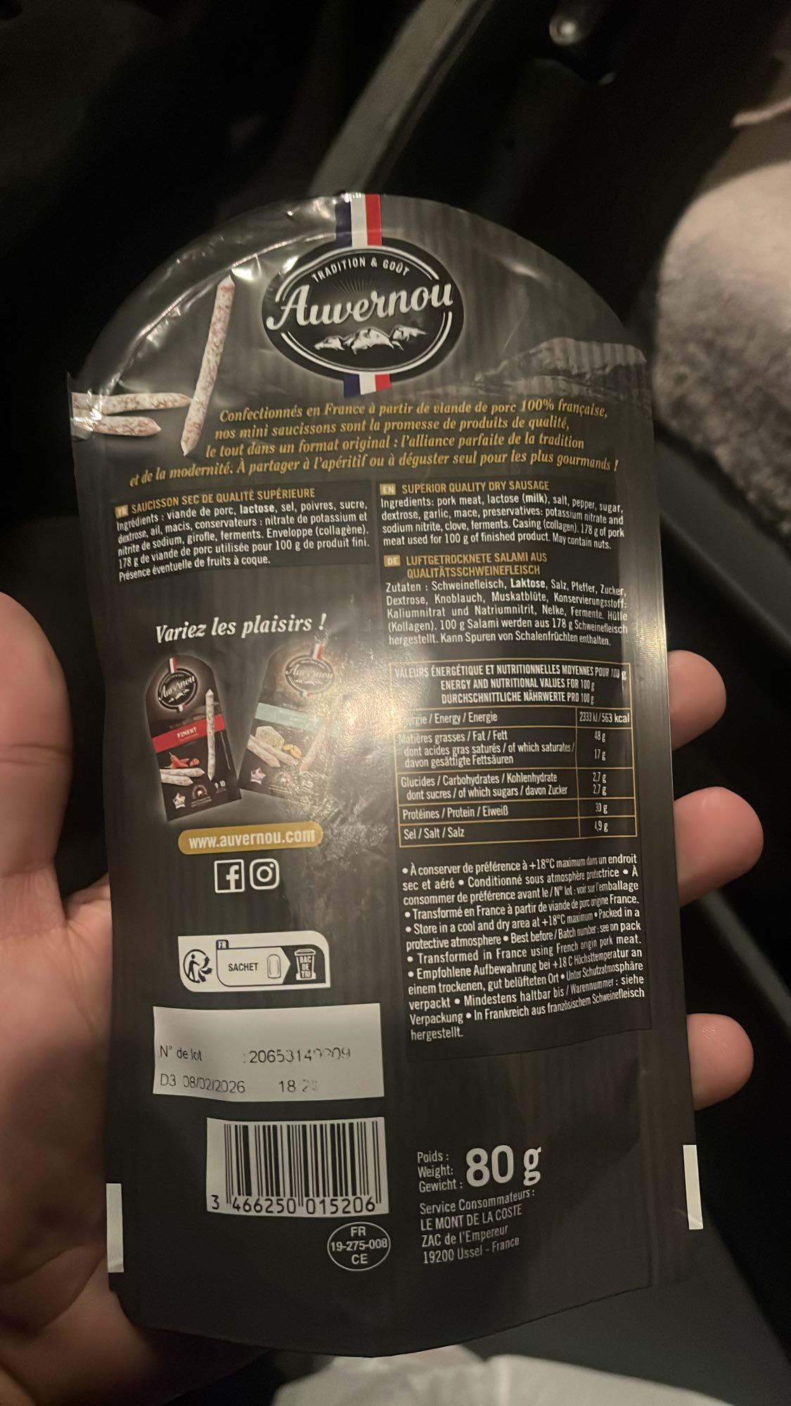 Mini Saucisson Auvernou