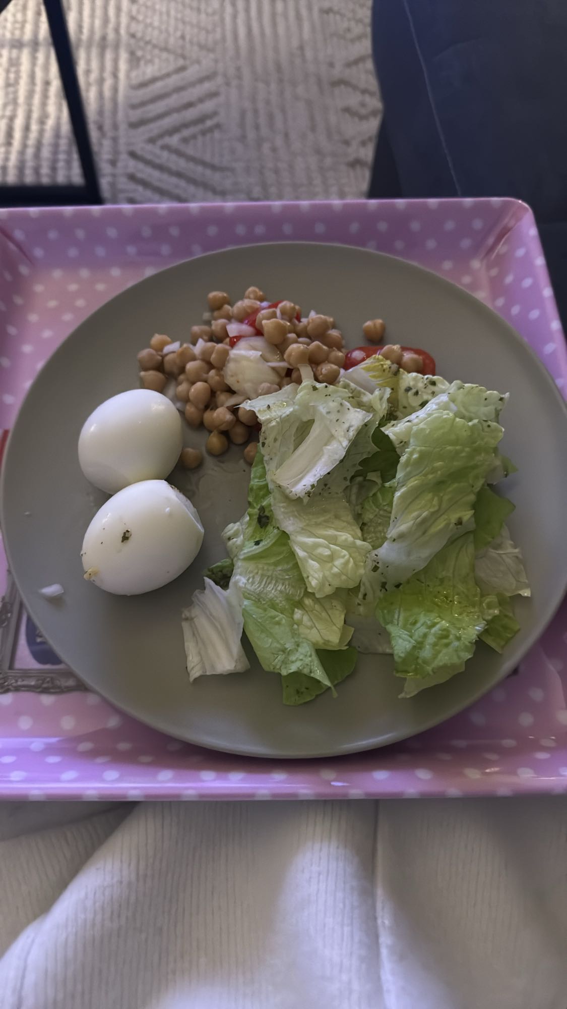 Salade œufs pois chiches