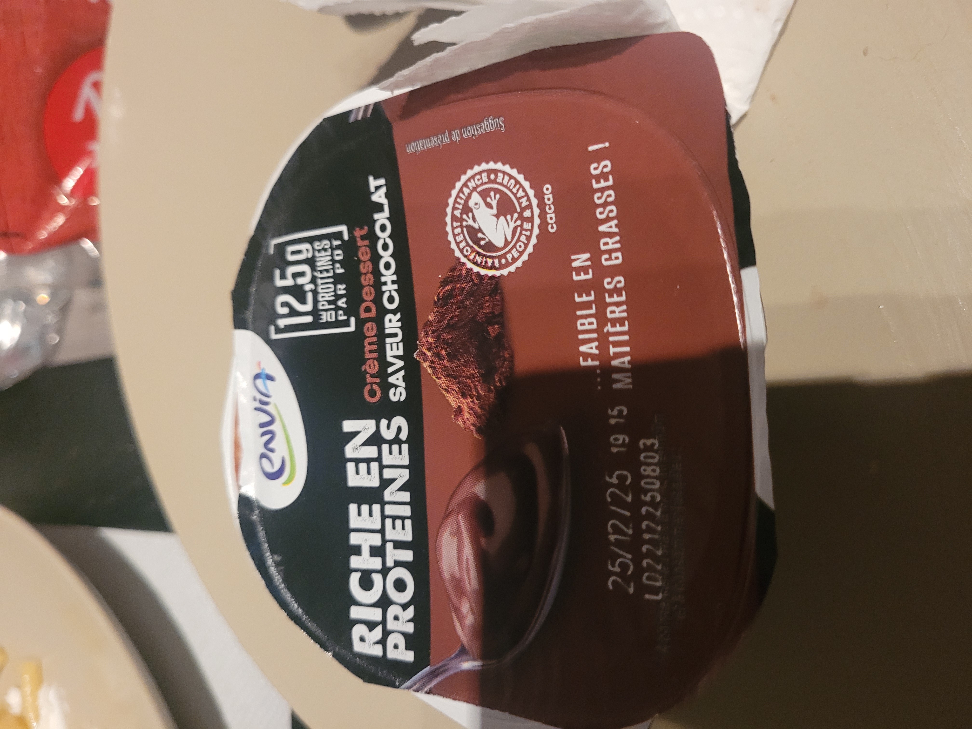 Crème dessert chocolat