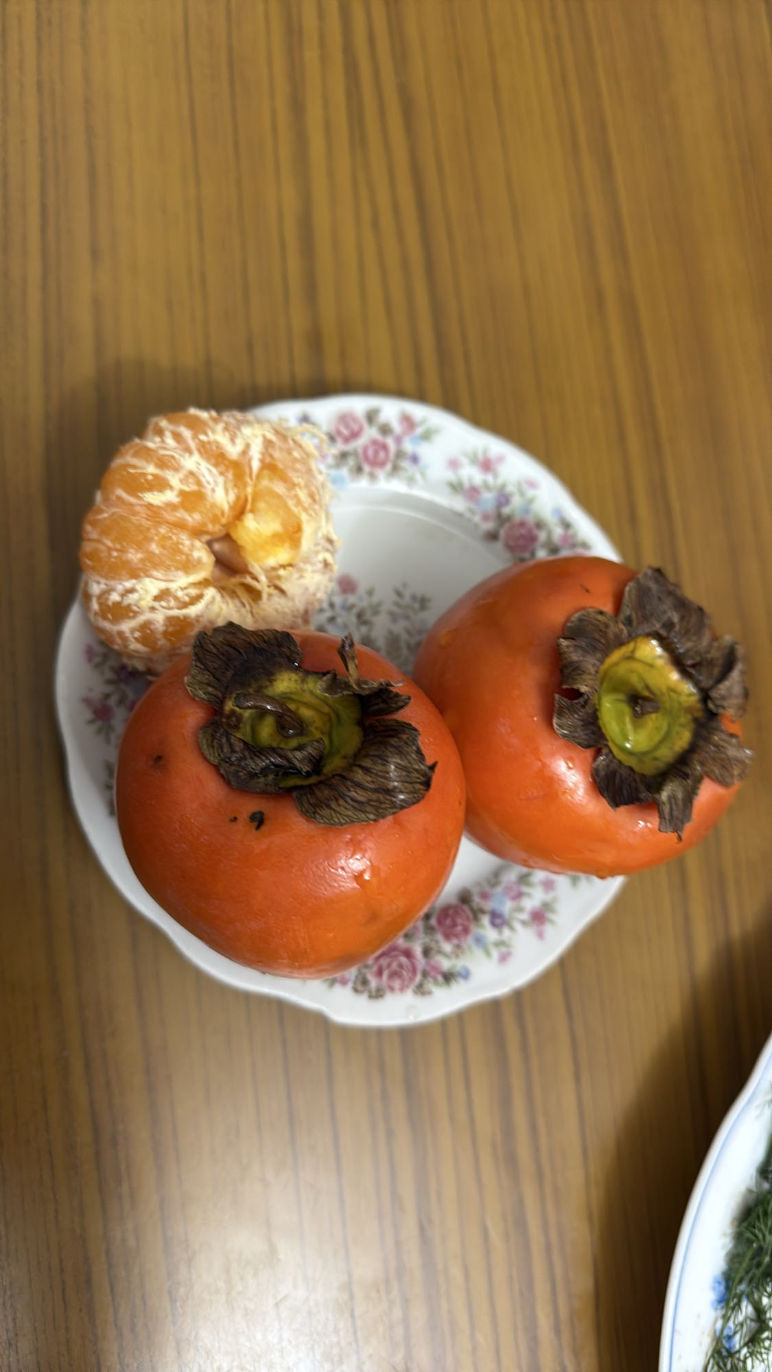 Persimmon and Orange Plate