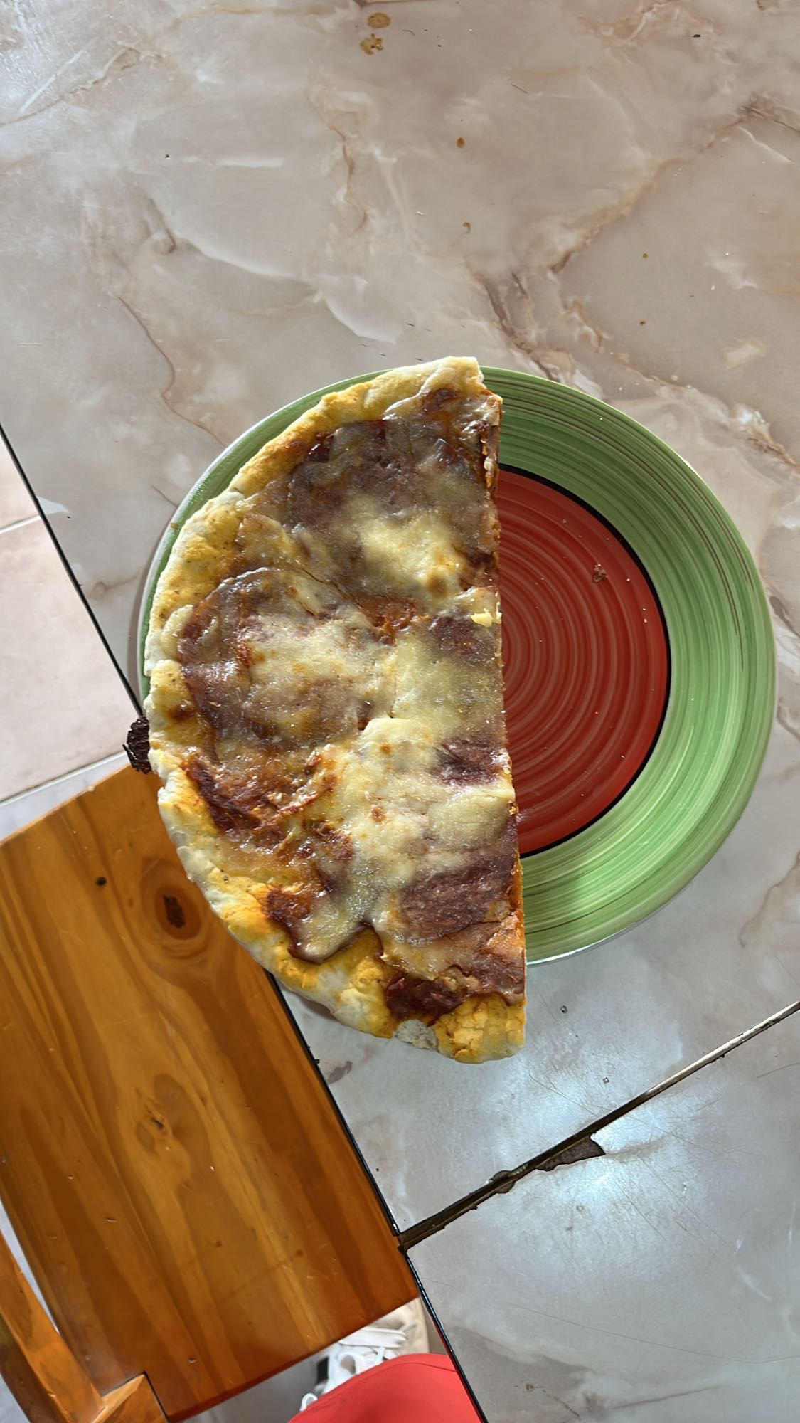 Media pizza de pepperoni