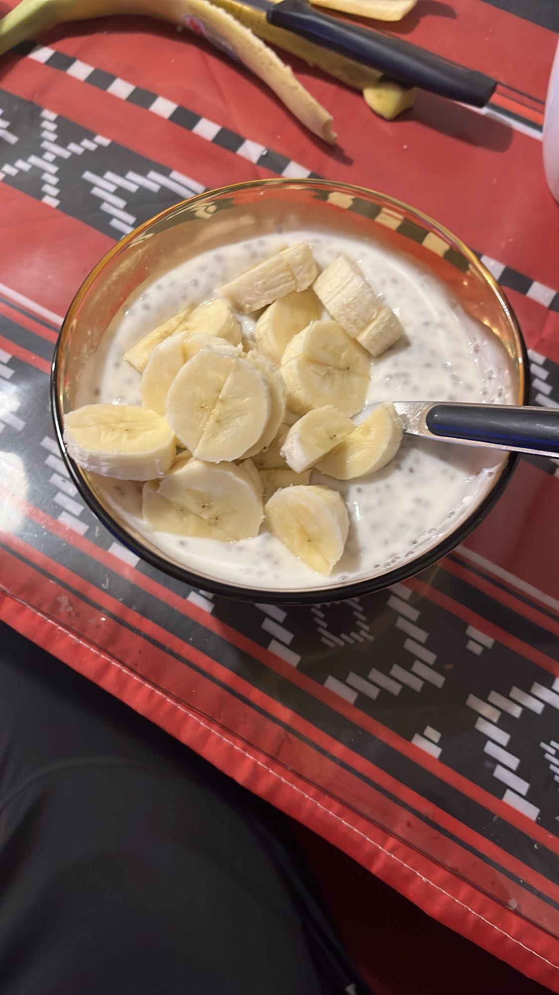 Чиа пудинг с банан